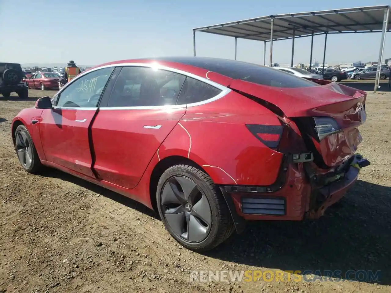 3 Photograph of a damaged car 5YJ3E1EAXKF190741 TESLA MODEL 3 2019