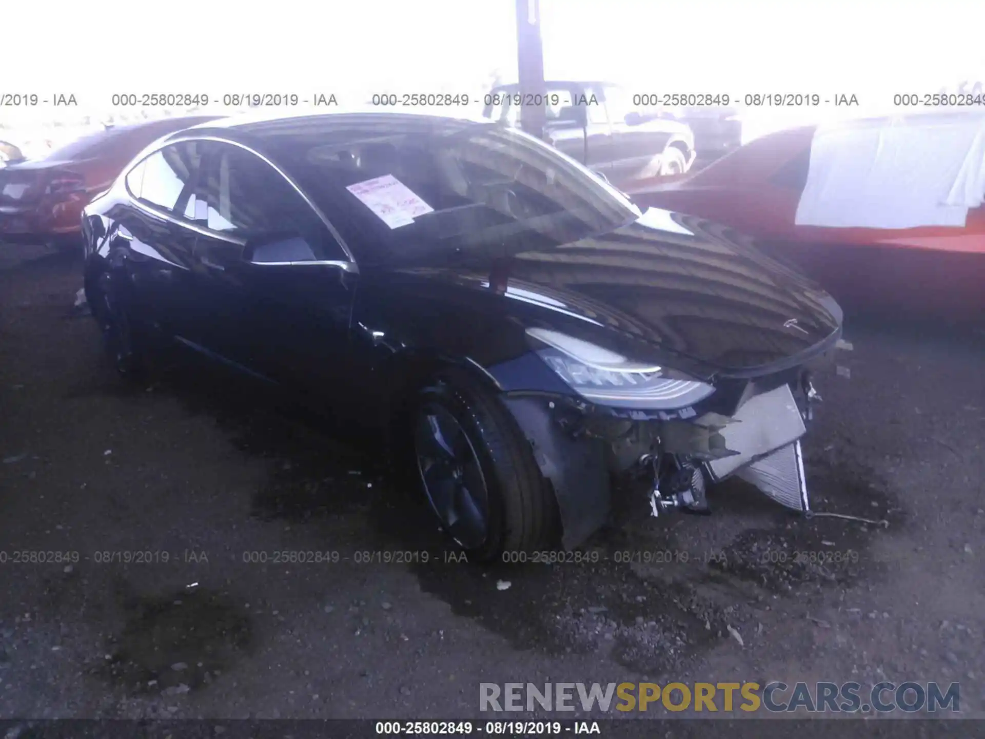 1 Photograph of a damaged car 5YJ3E1EAXKF193042 TESLA MODEL 3 2019