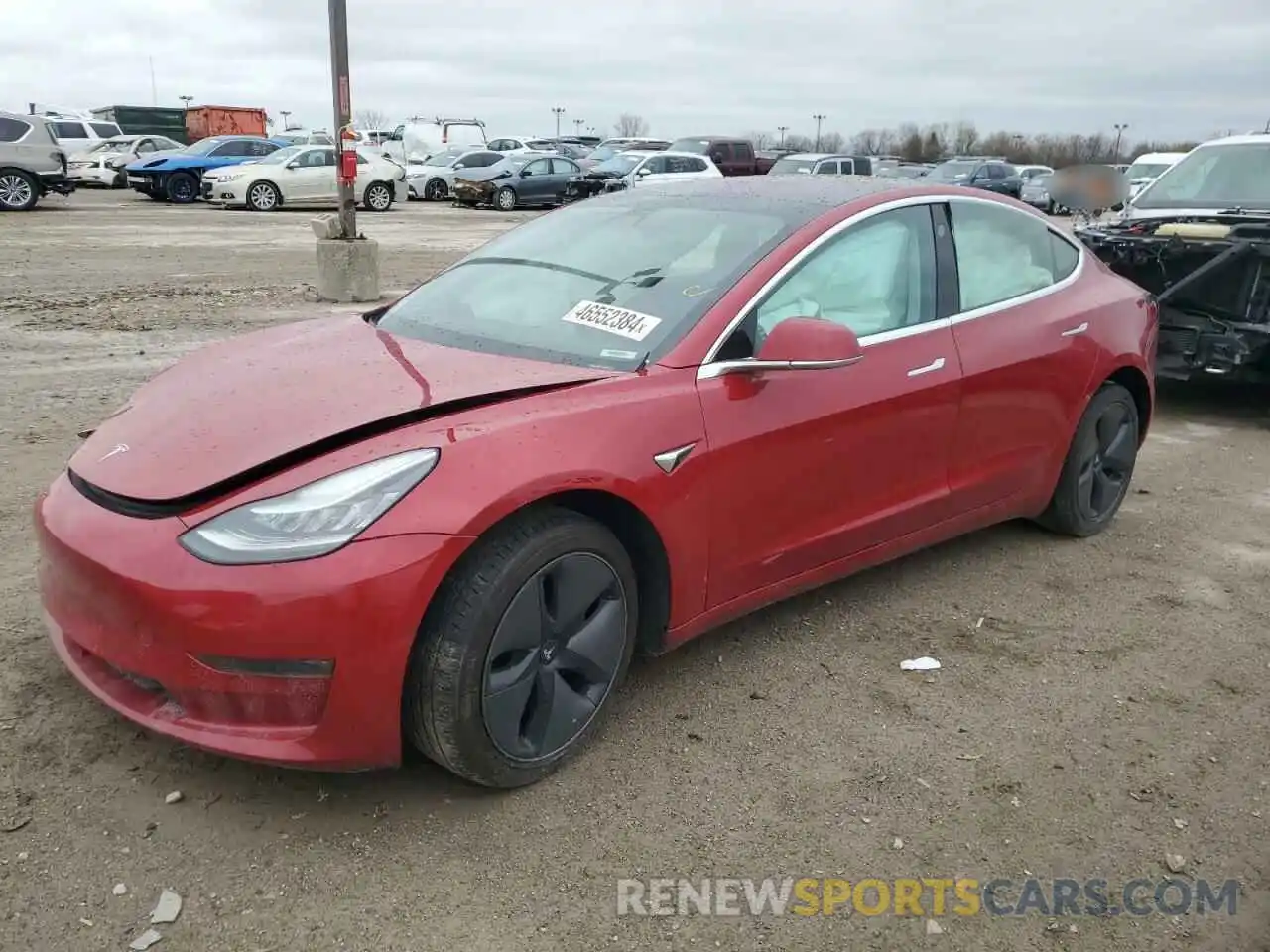 1 Фотография поврежденного автомобиля 5YJ3E1EAXKF197253 TESLA MODEL 3 2019