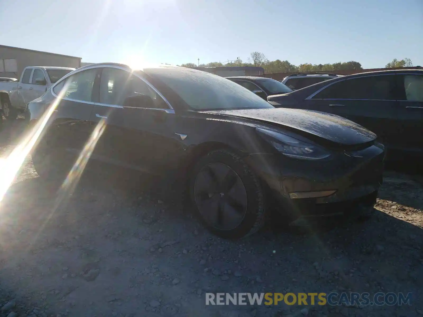 1 Photograph of a damaged car 5YJ3E1EAXKF296364 TESLA MODEL 3 2019