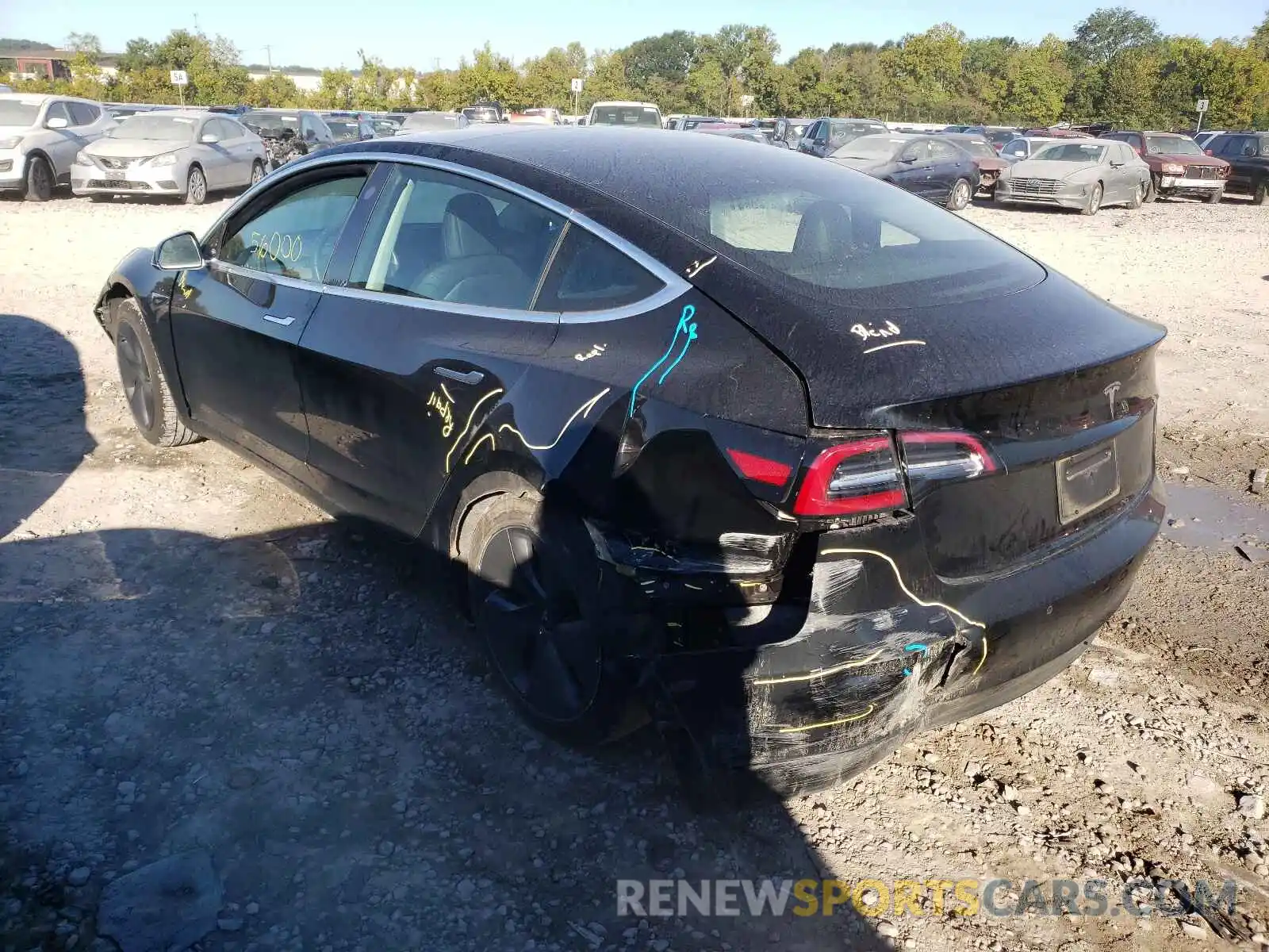 3 Photograph of a damaged car 5YJ3E1EAXKF296364 TESLA MODEL 3 2019