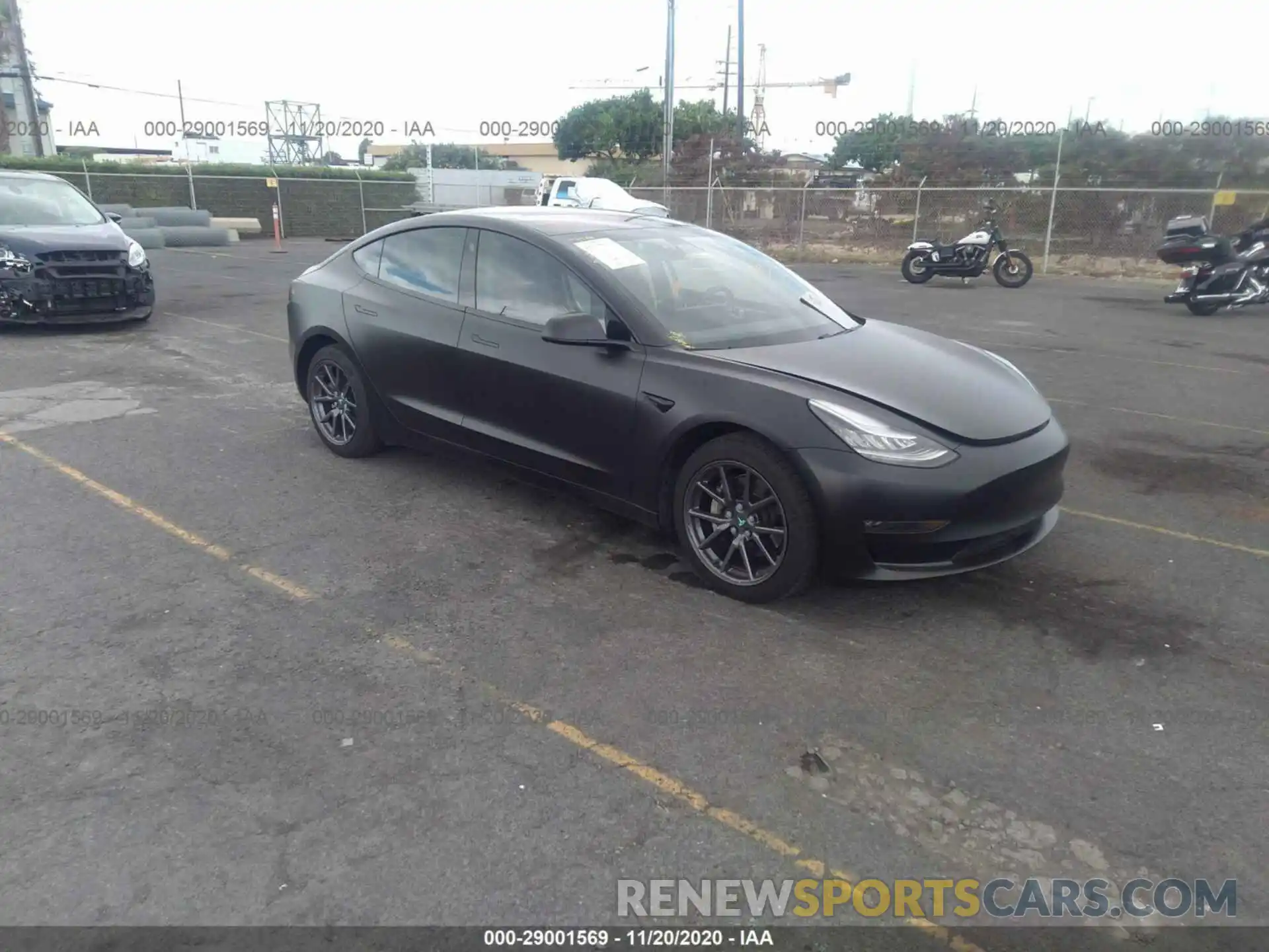 1 Photograph of a damaged car 5YJ3E1EAXKF298535 TESLA MODEL 3 2019