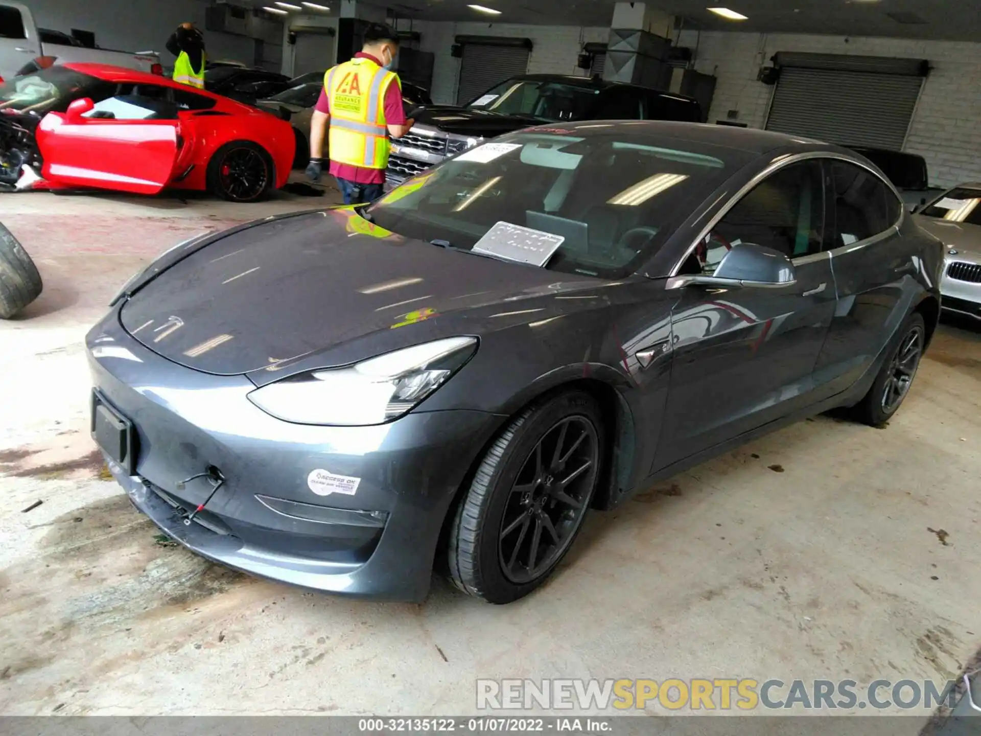 2 Photograph of a damaged car 5YJ3E1EAXKF298793 TESLA MODEL 3 2019