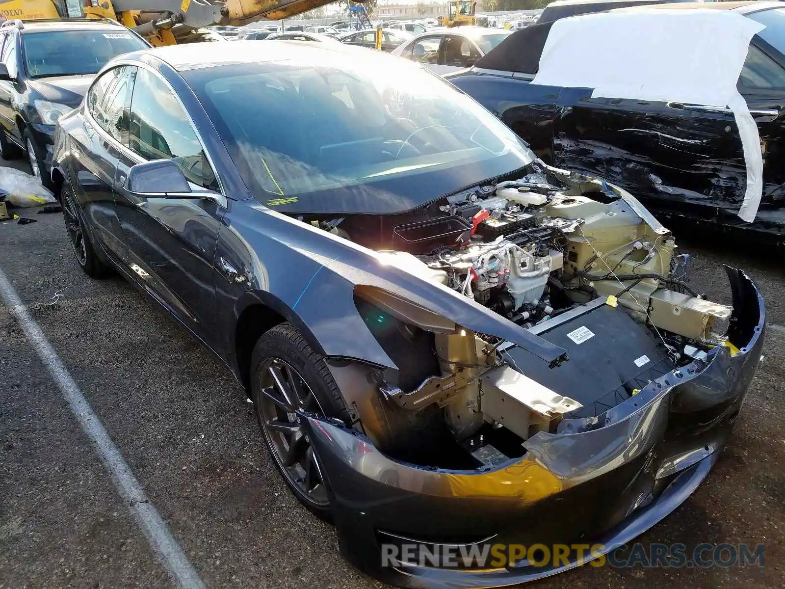 1 Photograph of a damaged car 5YJ3E1EAXKF298860 TESLA MODEL 3 2019