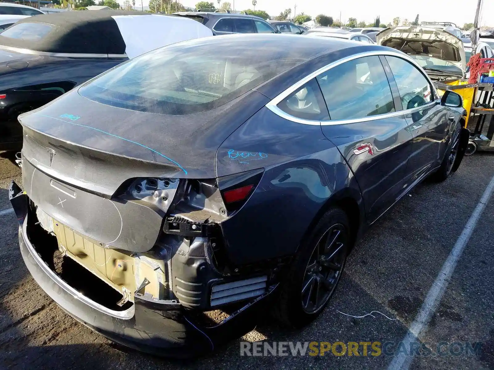 4 Photograph of a damaged car 5YJ3E1EAXKF298860 TESLA MODEL 3 2019