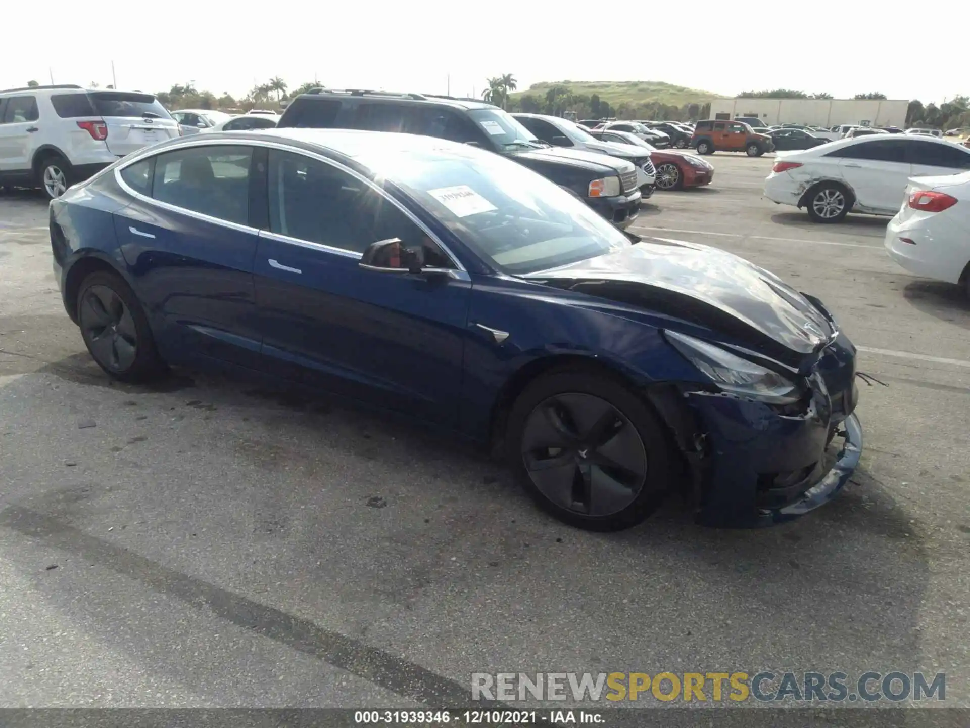 1 Photograph of a damaged car 5YJ3E1EAXKF299362 TESLA MODEL 3 2019