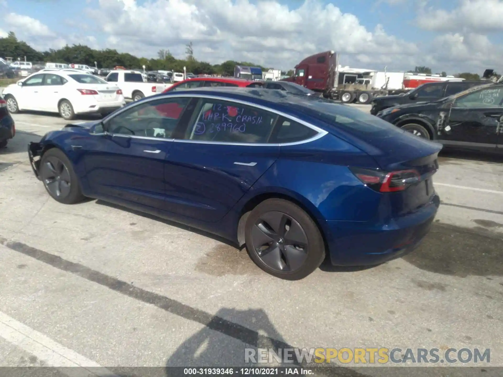 3 Photograph of a damaged car 5YJ3E1EAXKF299362 TESLA MODEL 3 2019