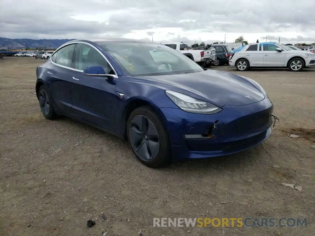 1 Photograph of a damaged car 5YJ3E1EAXKF299698 TESLA MODEL 3 2019