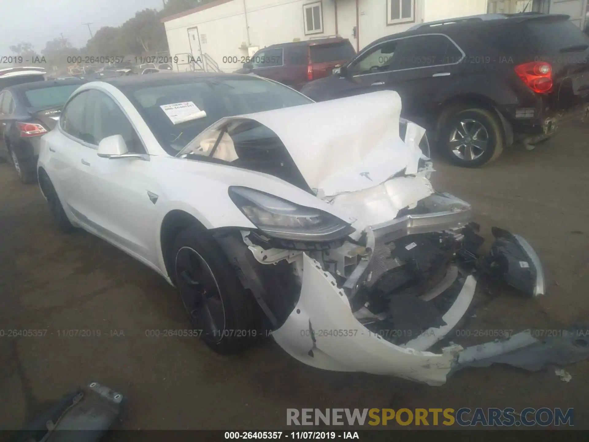 1 Photograph of a damaged car 5YJ3E1EAXKF299930 TESLA MODEL 3 2019