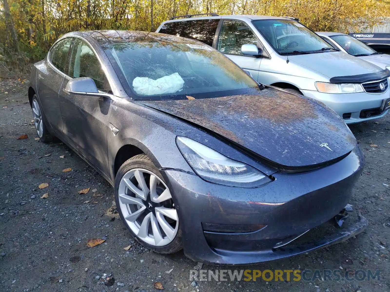 1 Фотография поврежденного автомобиля 5YJ3E1EAXKF300879 TESLA MODEL 3 2019