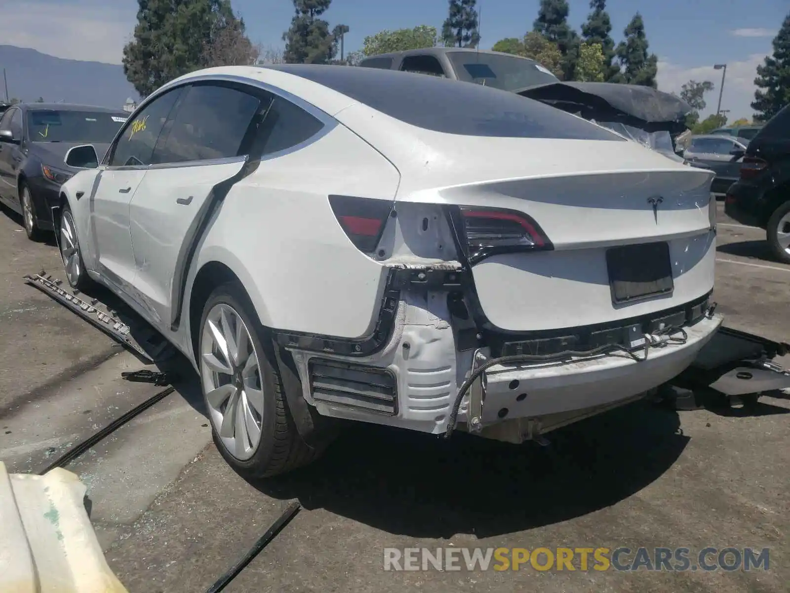 3 Photograph of a damaged car 5YJ3E1EAXKF301515 TESLA MODEL 3 2019