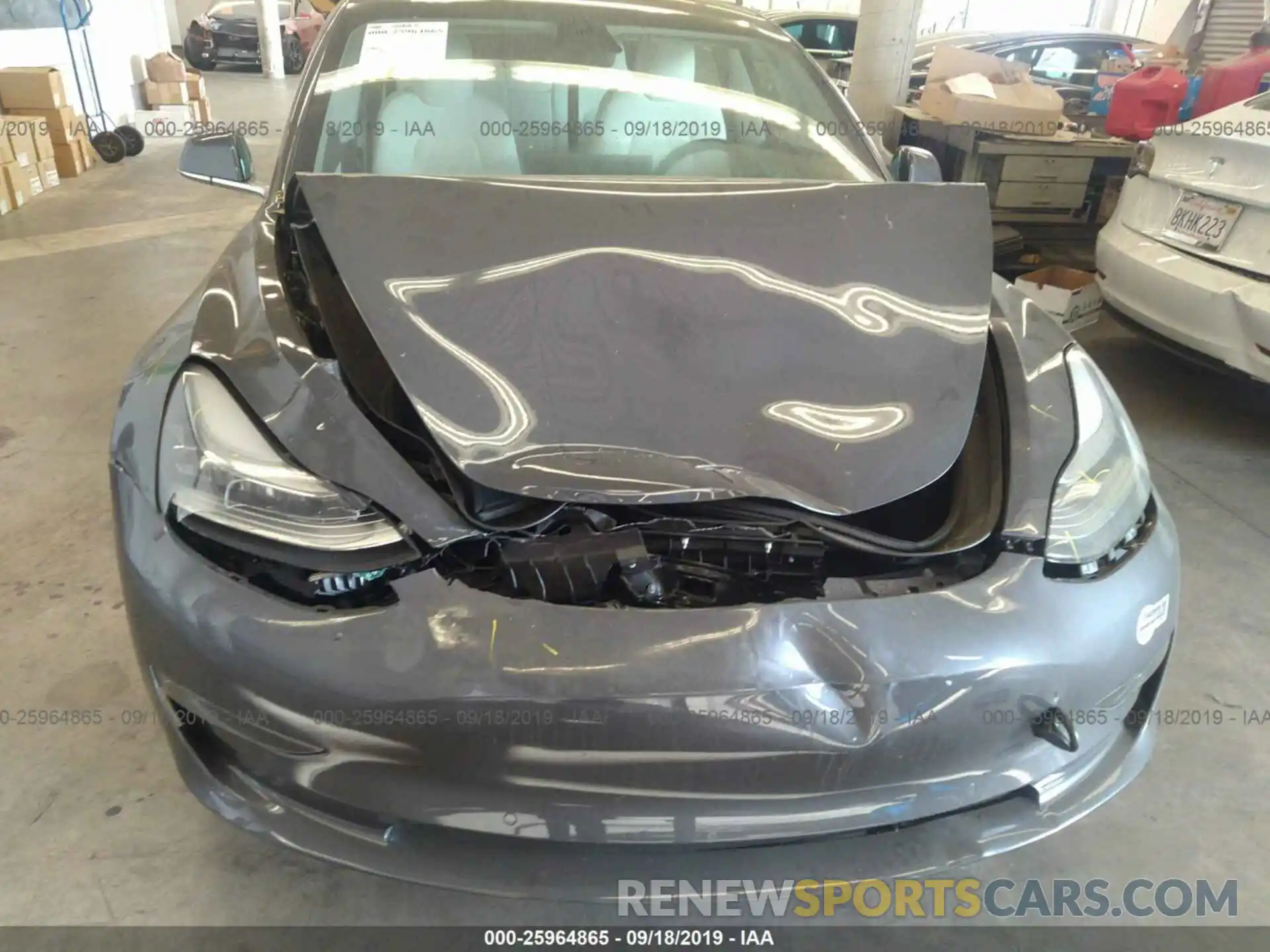 6 Photograph of a damaged car 5YJ3E1EAXKF302163 TESLA MODEL 3 2019