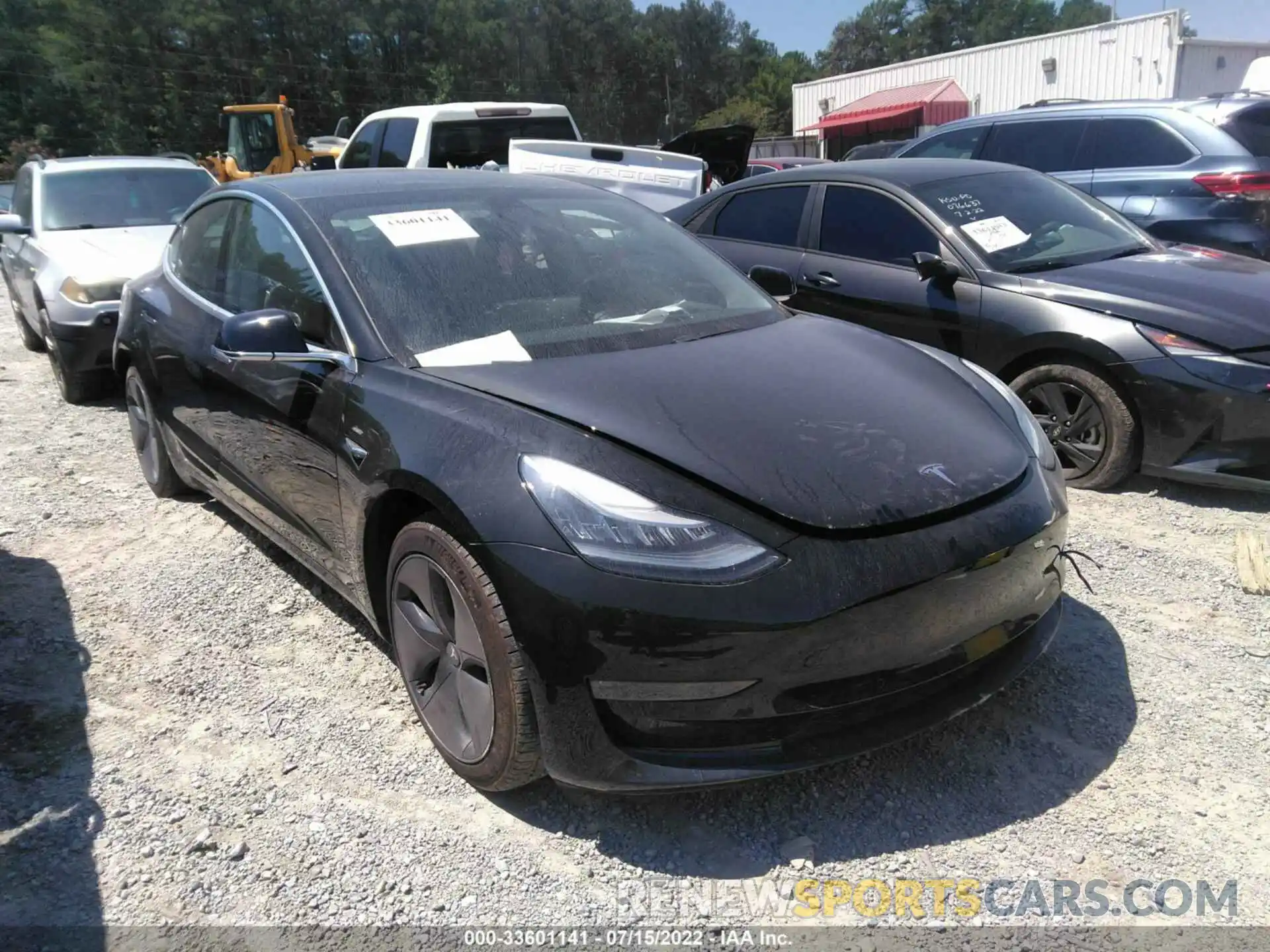 1 Photograph of a damaged car 5YJ3E1EAXKF304513 TESLA MODEL 3 2019