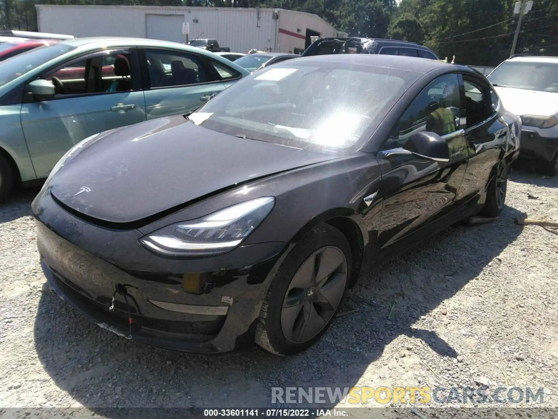 2 Photograph of a damaged car 5YJ3E1EAXKF304513 TESLA MODEL 3 2019