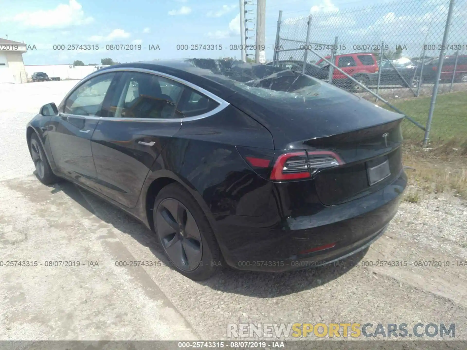 3 Photograph of a damaged car 5YJ3E1EAXKF304558 TESLA MODEL 3 2019