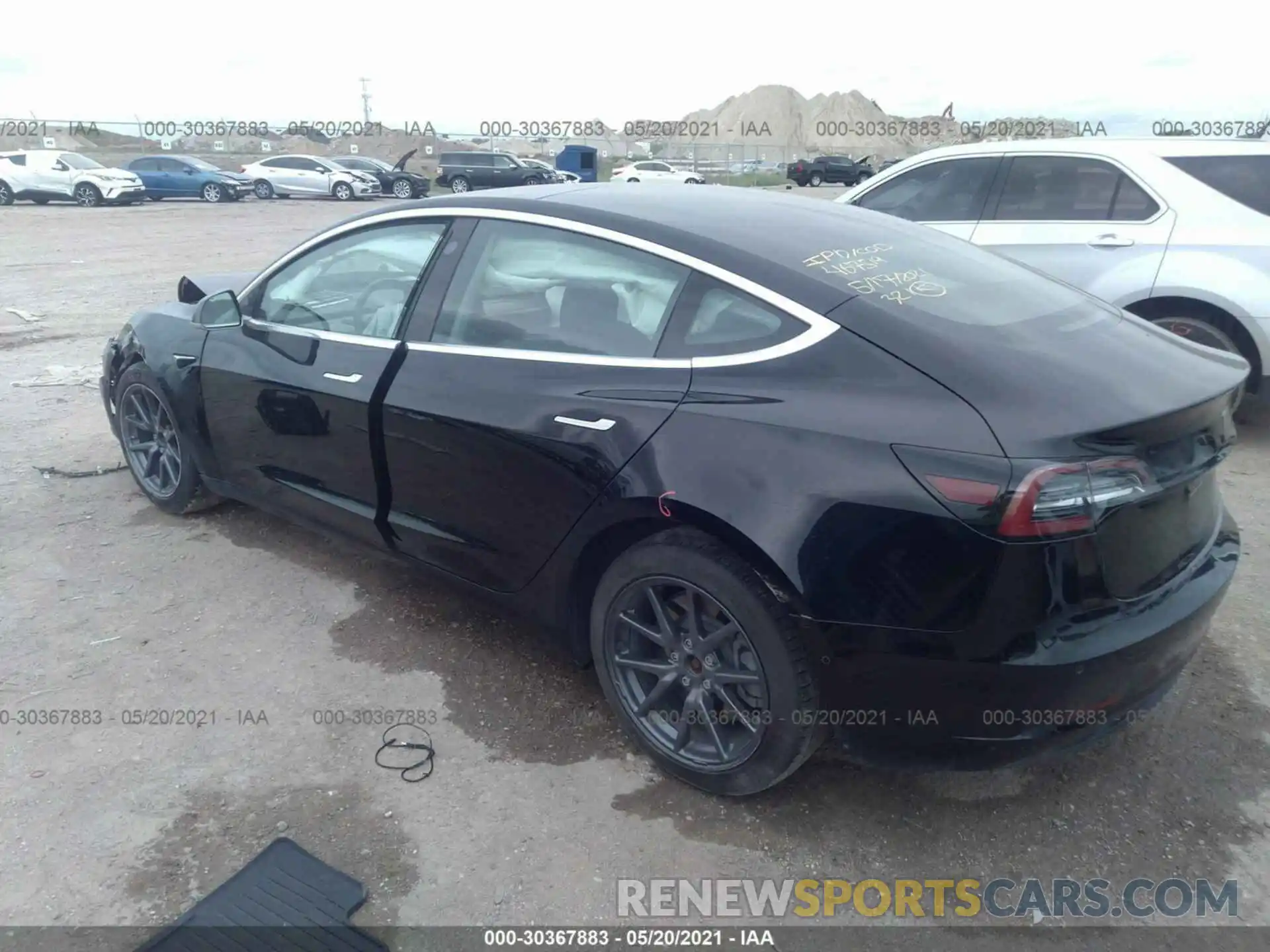 3 Photograph of a damaged car 5YJ3E1EAXKF305225 TESLA MODEL 3 2019