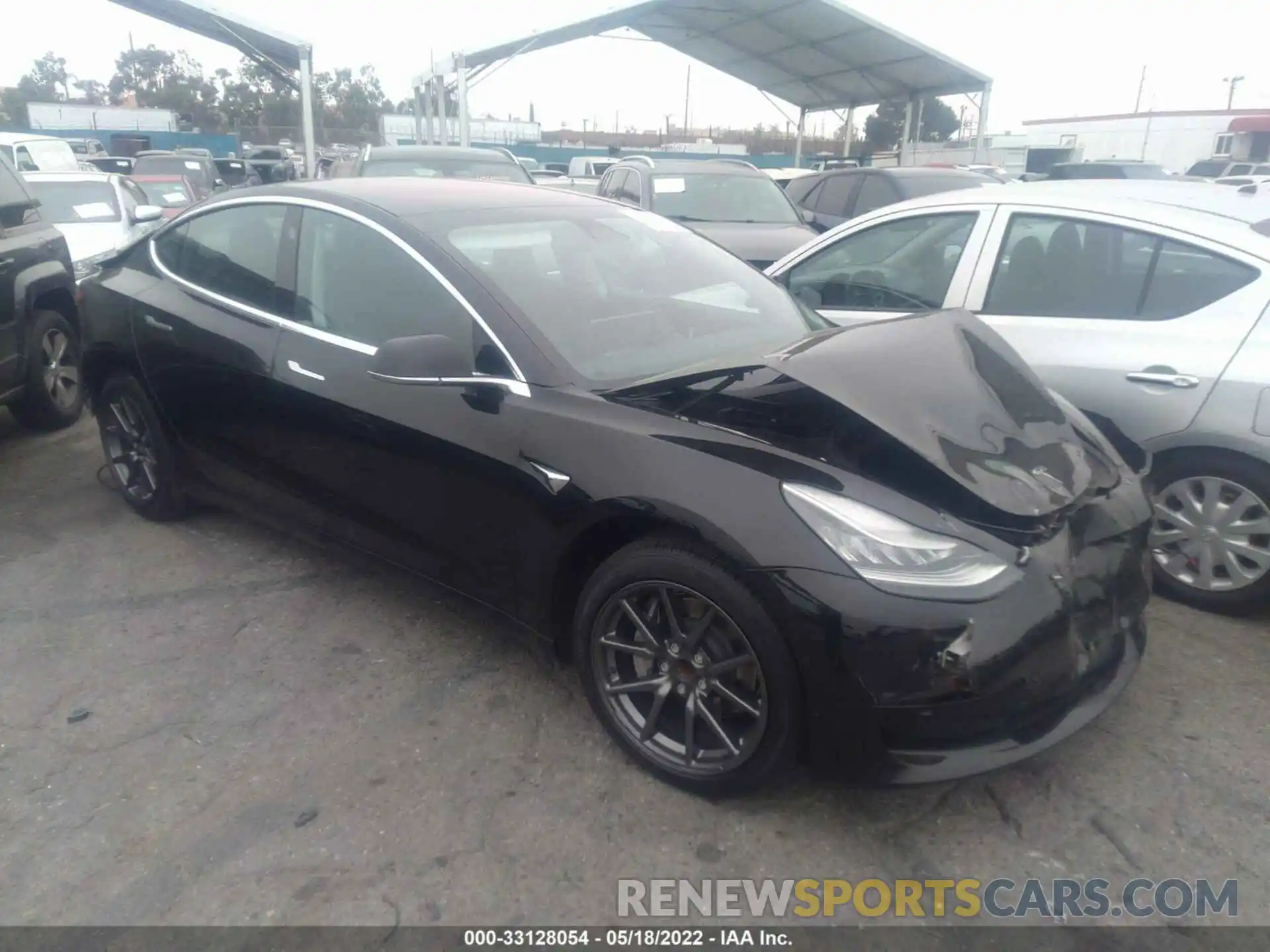 1 Photograph of a damaged car 5YJ3E1EAXKF305354 TESLA MODEL 3 2019