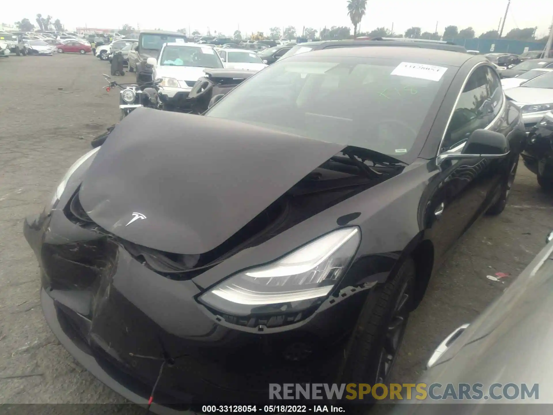 2 Photograph of a damaged car 5YJ3E1EAXKF305354 TESLA MODEL 3 2019