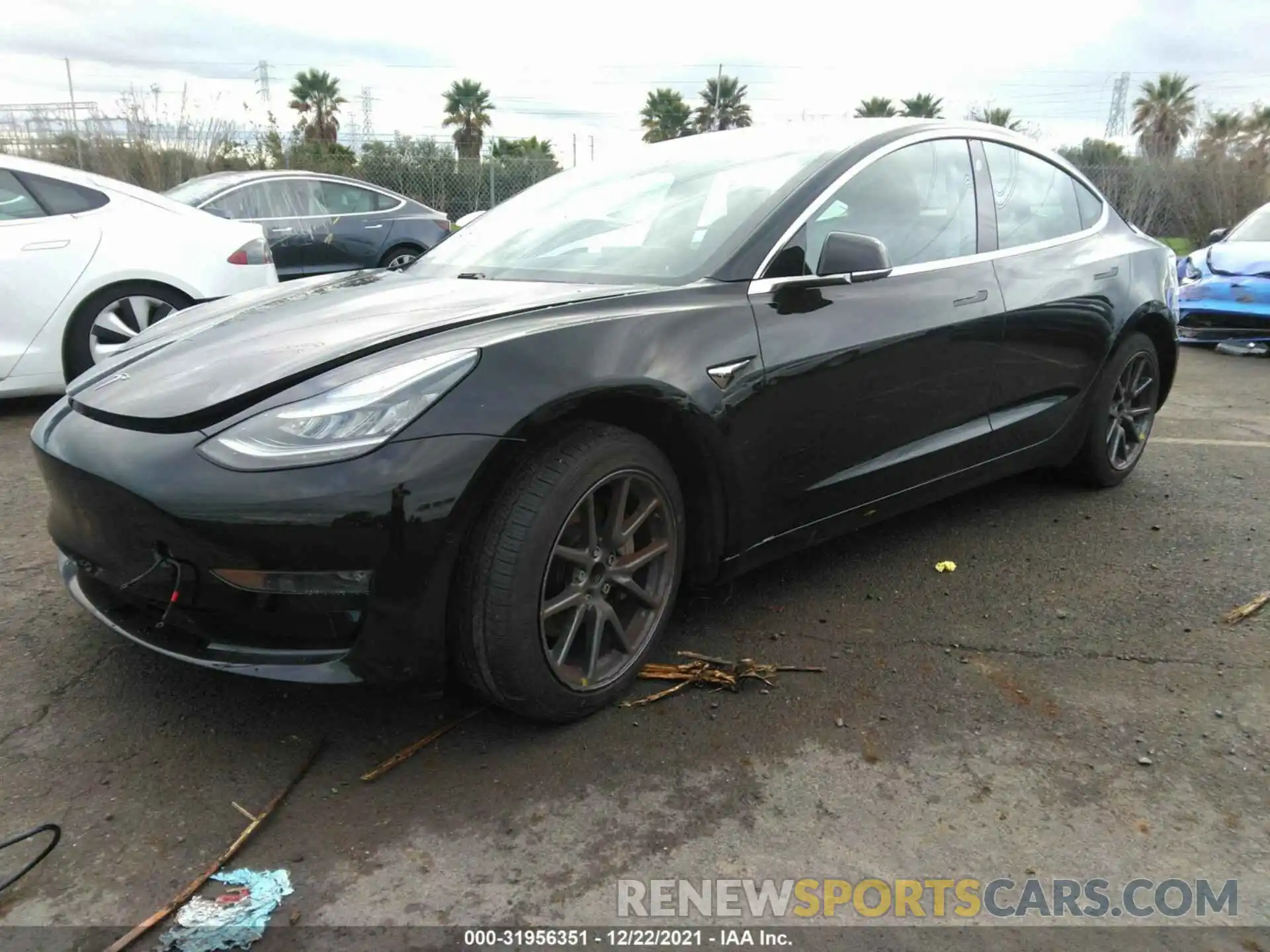 2 Фотография поврежденного автомобиля 5YJ3E1EAXKF305824 TESLA MODEL 3 2019