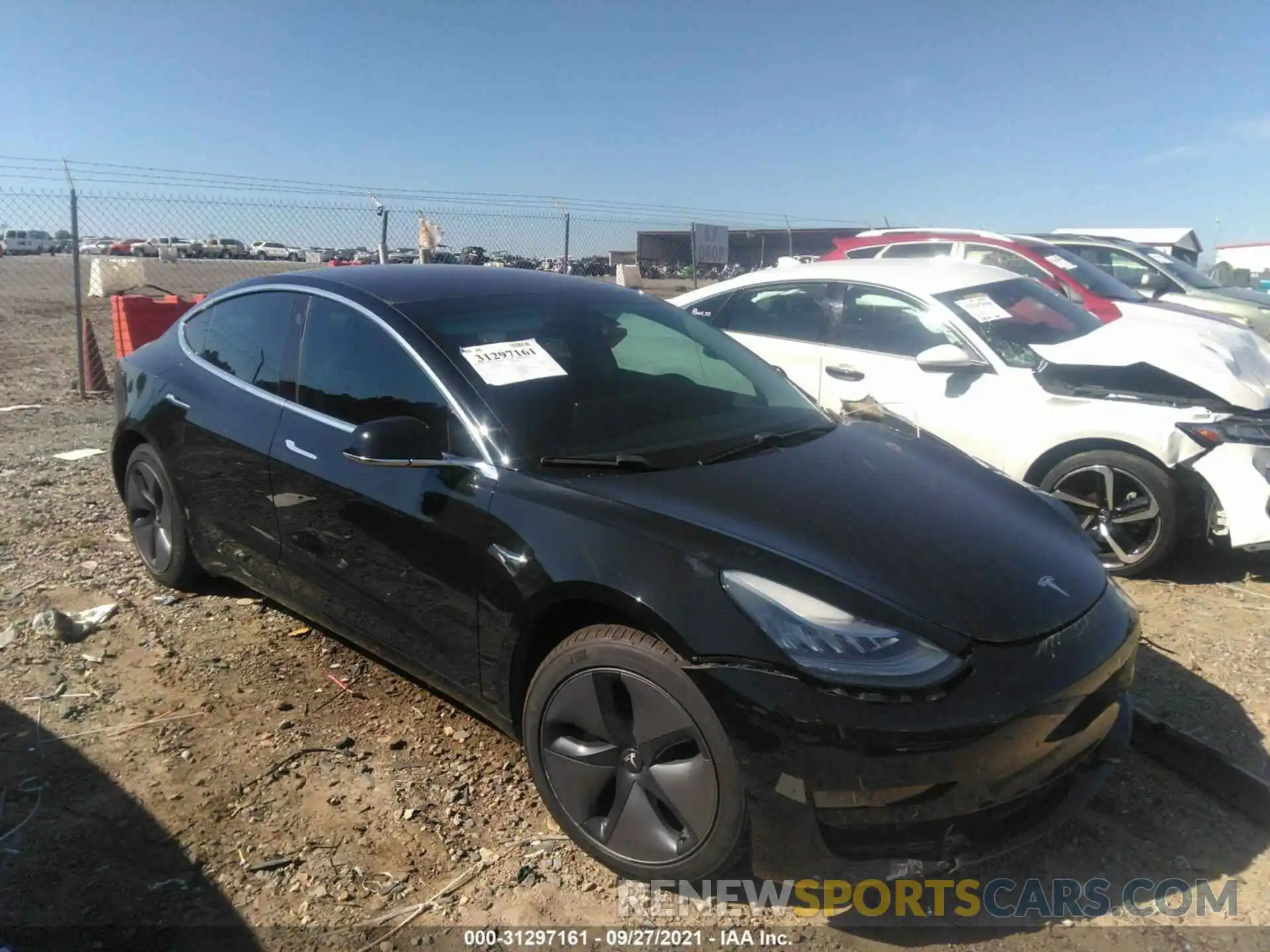 1 Фотография поврежденного автомобиля 5YJ3E1EAXKF305838 TESLA MODEL 3 2019