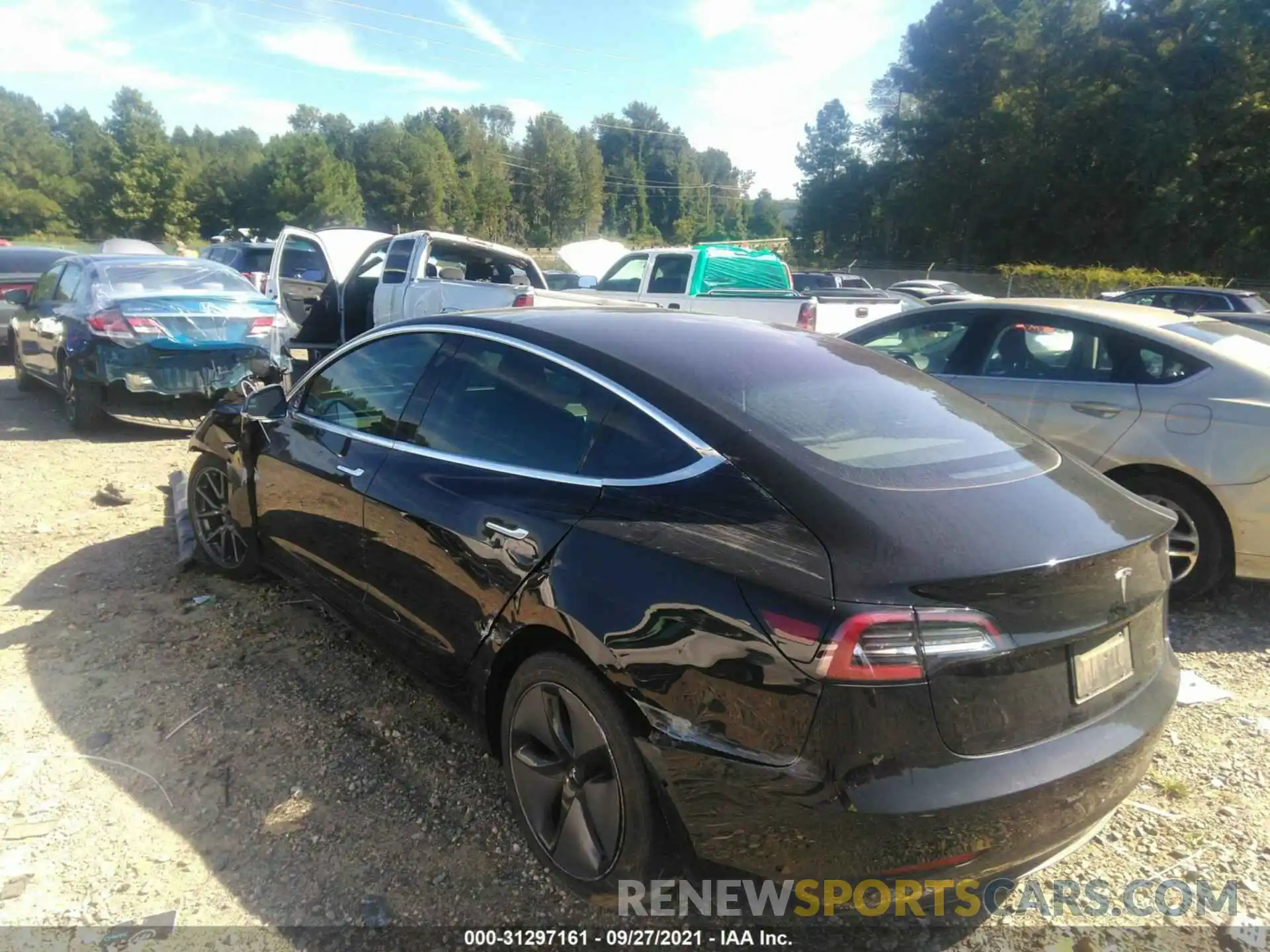 3 Photograph of a damaged car 5YJ3E1EAXKF305838 TESLA MODEL 3 2019