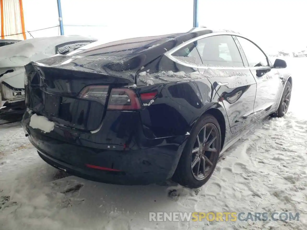 4 Фотография поврежденного автомобиля 5YJ3E1EAXKF306309 TESLA MODEL 3 2019