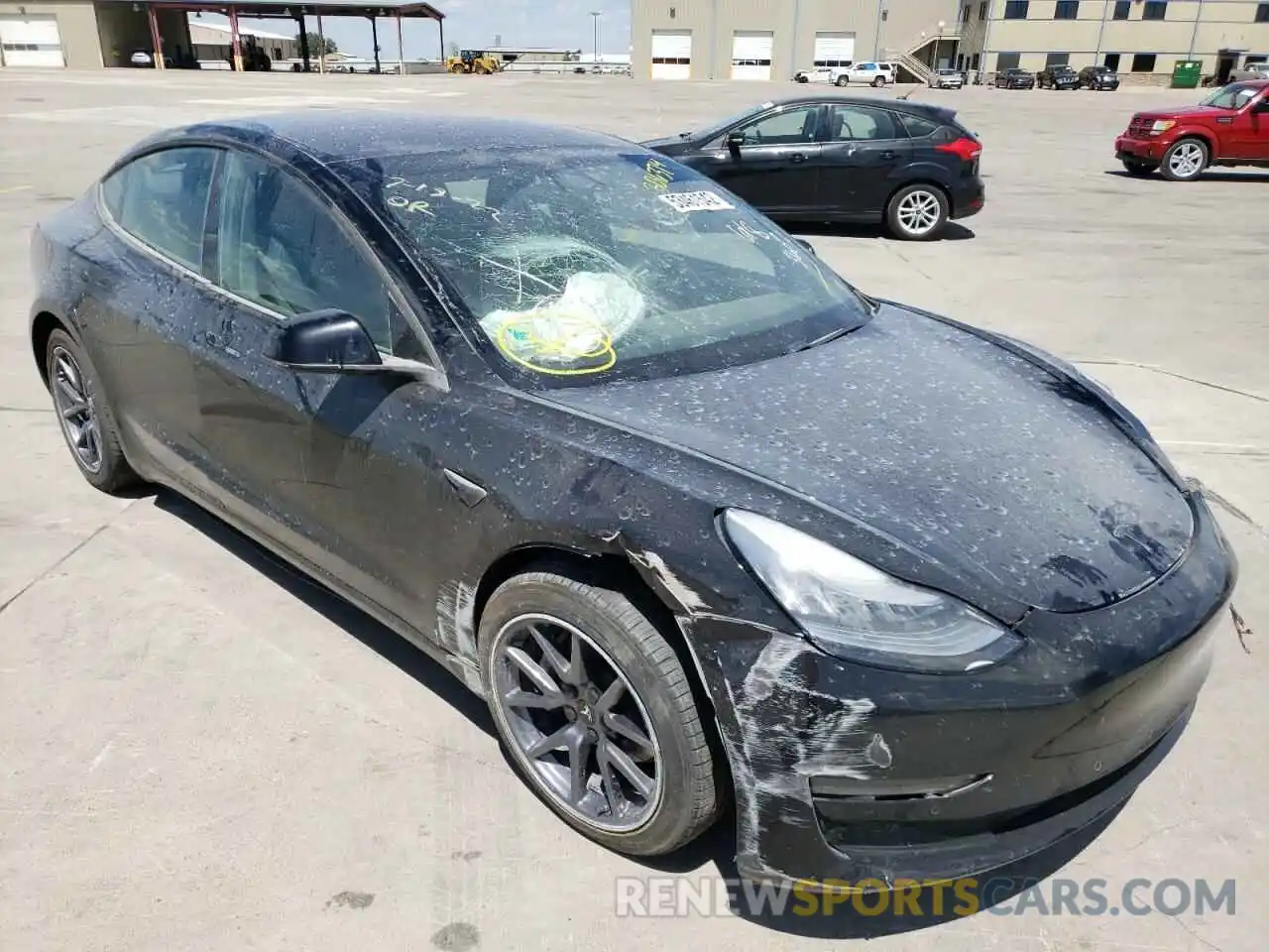 1 Photograph of a damaged car 5YJ3E1EAXKF306374 TESLA MODEL 3 2019