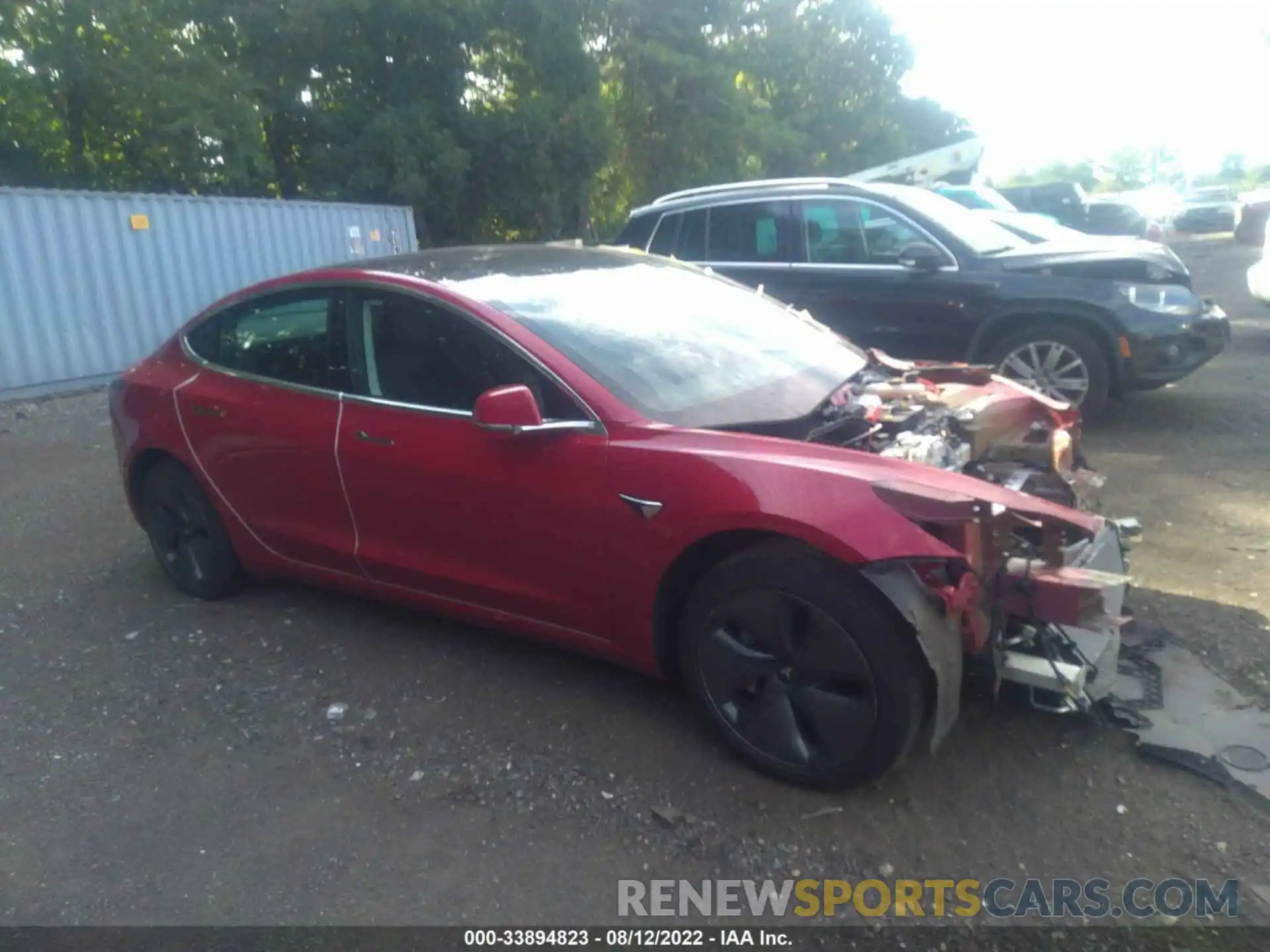 1 Photograph of a damaged car 5YJ3E1EAXKF308576 TESLA MODEL 3 2019