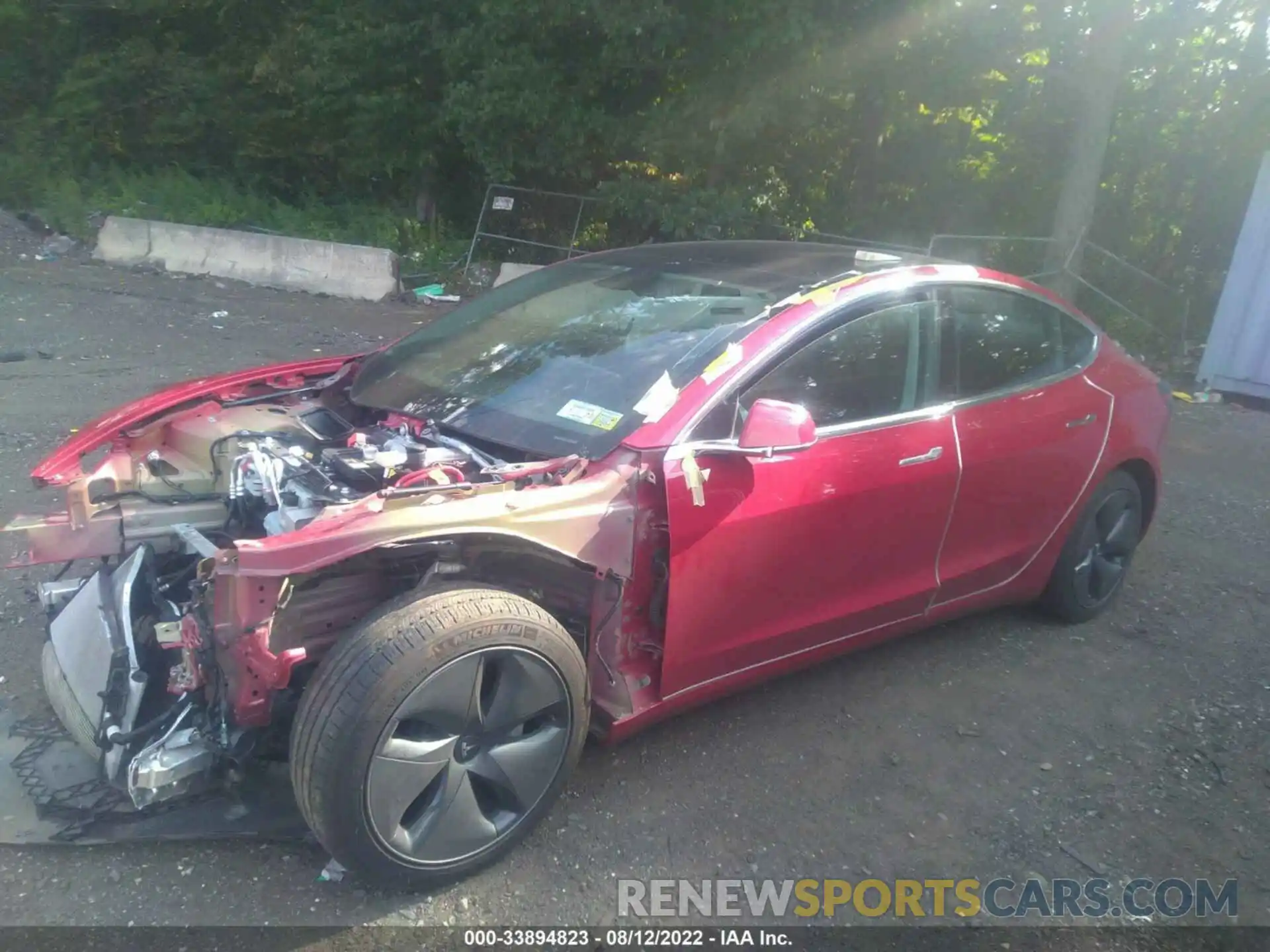 2 Photograph of a damaged car 5YJ3E1EAXKF308576 TESLA MODEL 3 2019