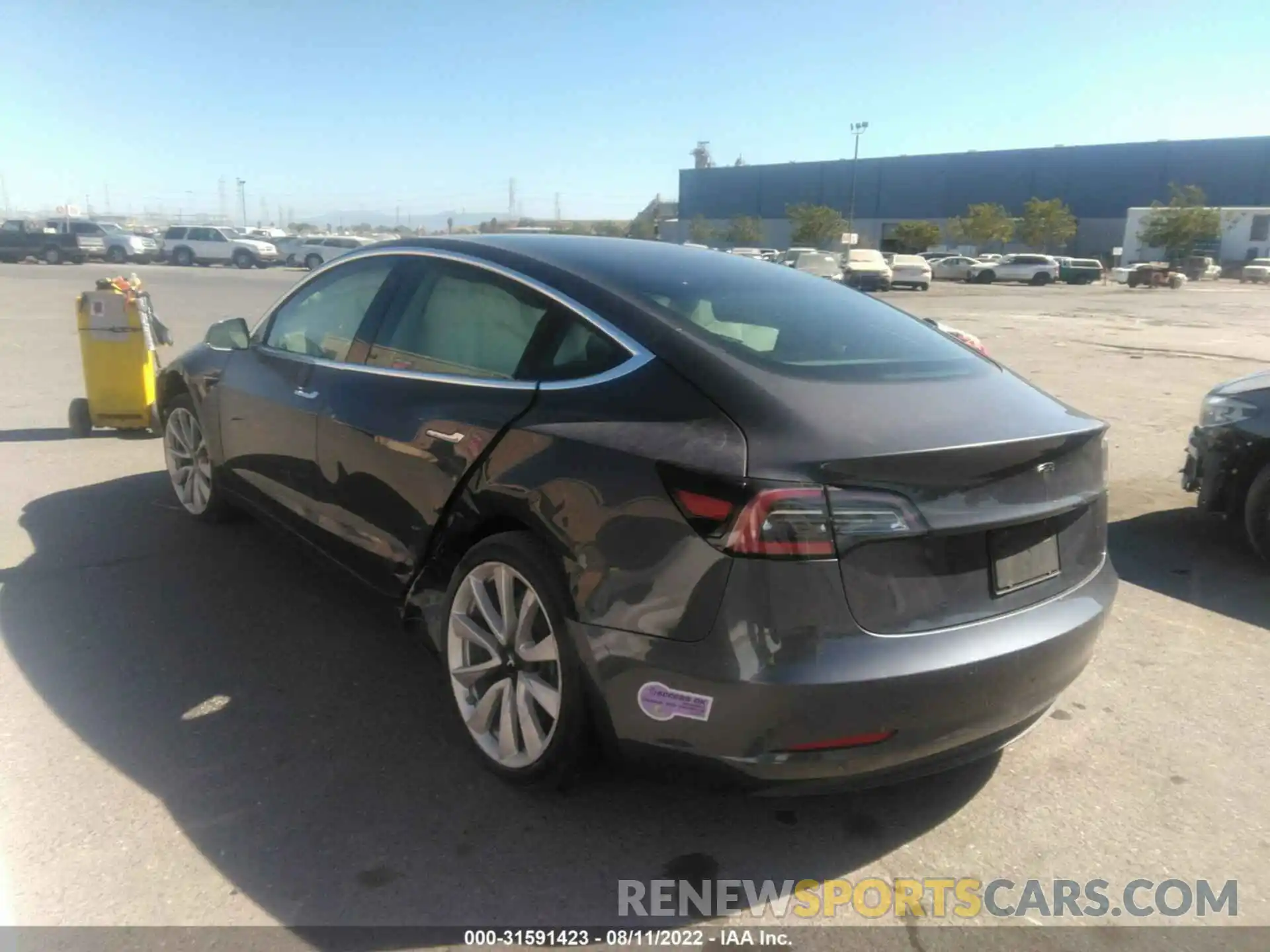 3 Photograph of a damaged car 5YJ3E1EAXKF314345 TESLA MODEL 3 2019