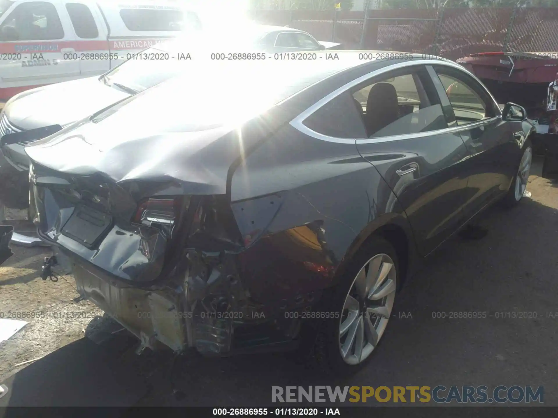 4 Photograph of a damaged car 5YJ3E1EAXKF314393 TESLA MODEL 3 2019