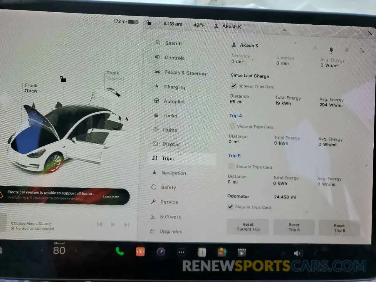 9 Photograph of a damaged car 5YJ3E1EAXKF314667 TESLA MODEL 3 2019