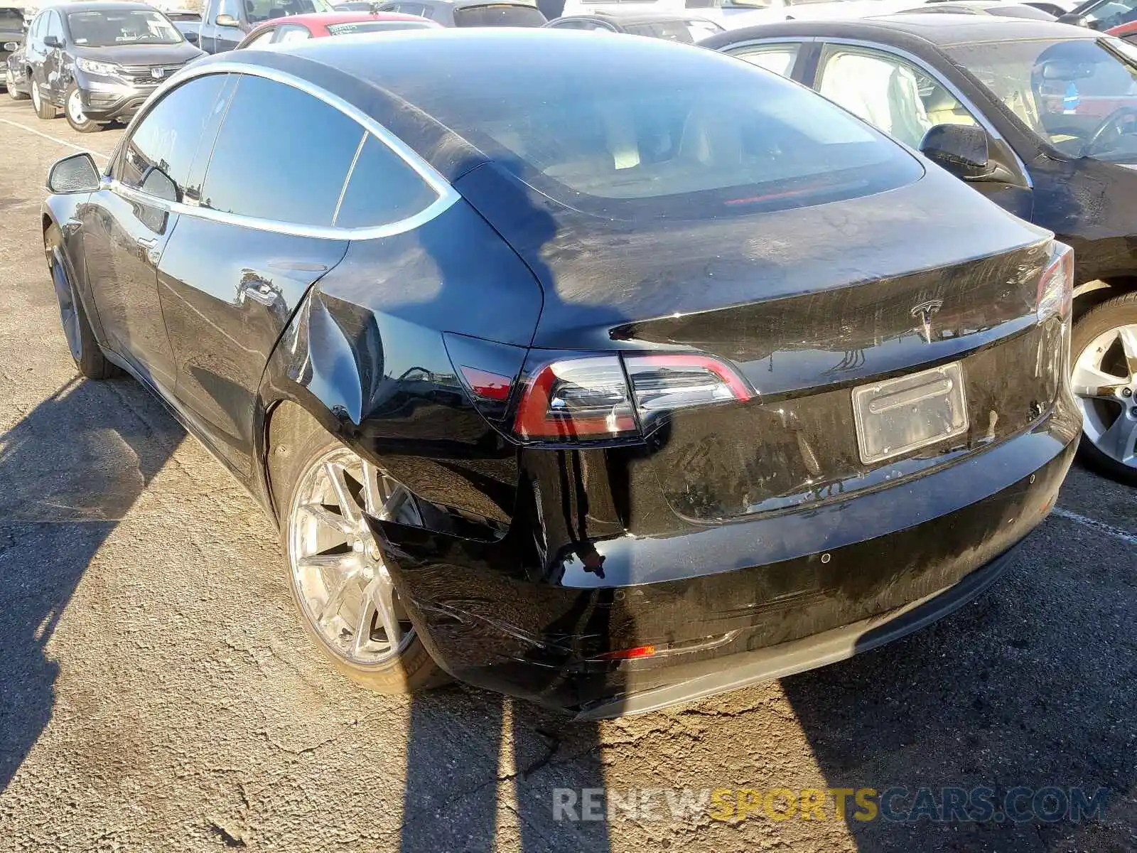 3 Photograph of a damaged car 5YJ3E1EAXKF316760 TESLA MODEL 3 2019