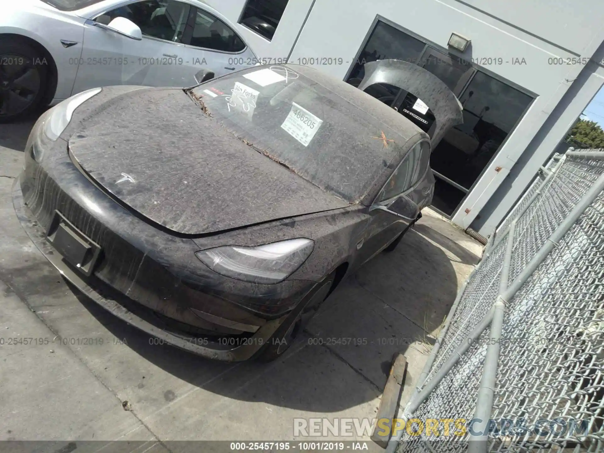 2 Photograph of a damaged car 5YJ3E1EAXKF316788 TESLA MODEL 3 2019