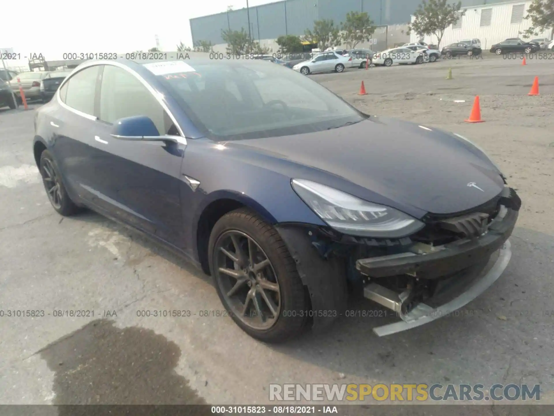 1 Photograph of a damaged car 5YJ3E1EAXKF317357 TESLA MODEL 3 2019