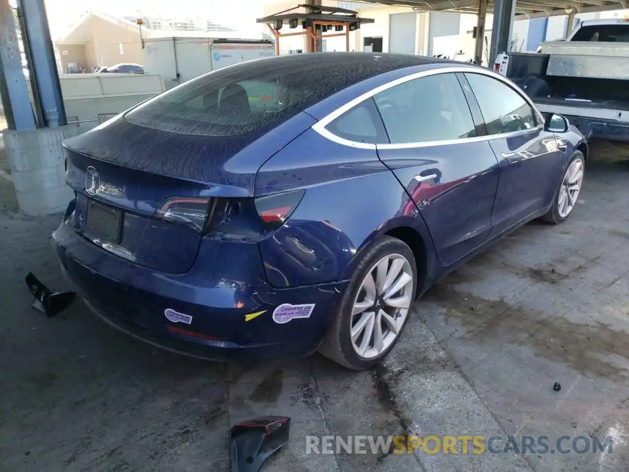 4 Фотография поврежденного автомобиля 5YJ3E1EAXKF317777 TESLA MODEL 3 2019