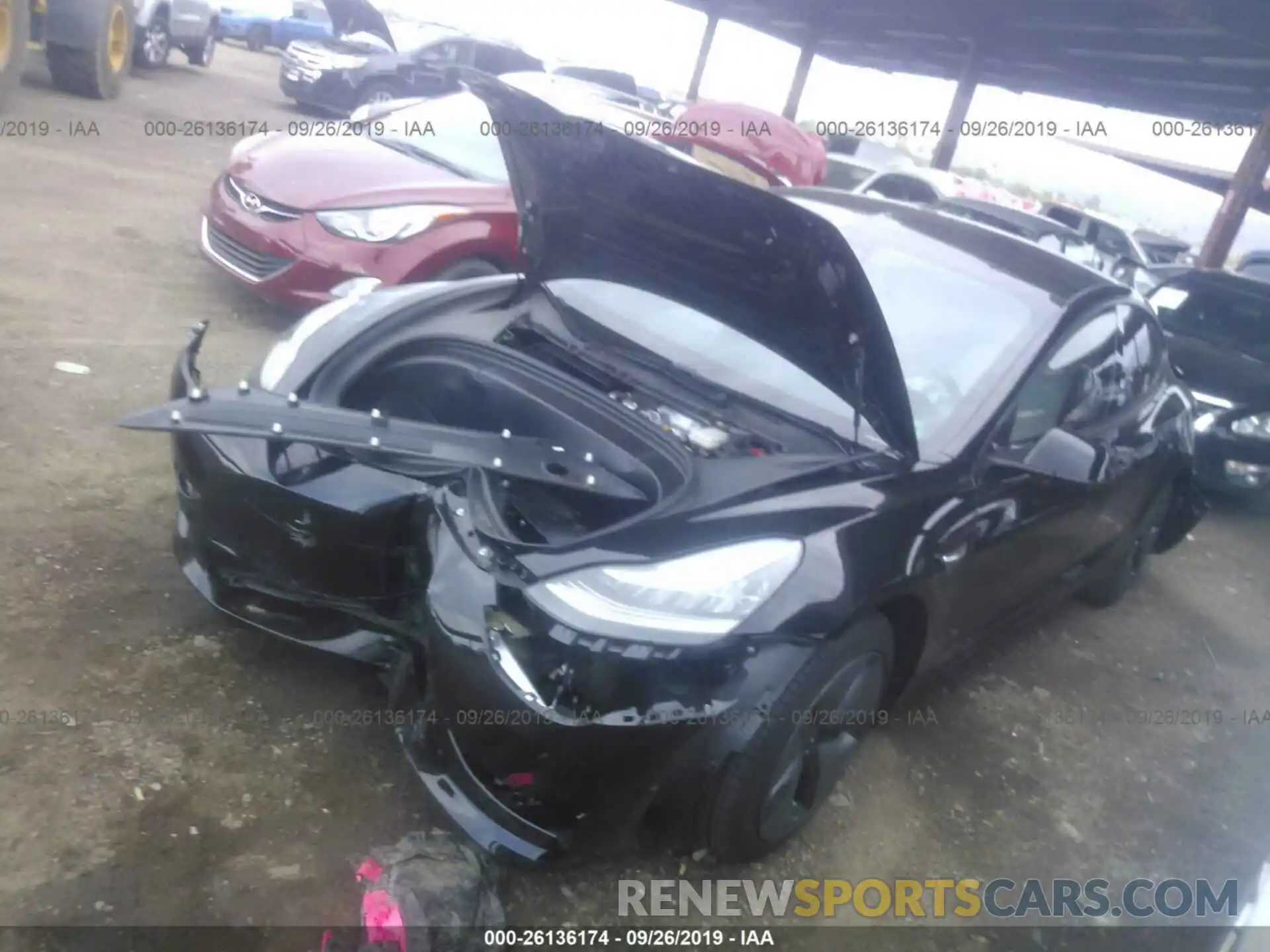 2 Photograph of a damaged car 5YJ3E1EAXKF317861 TESLA MODEL 3 2019