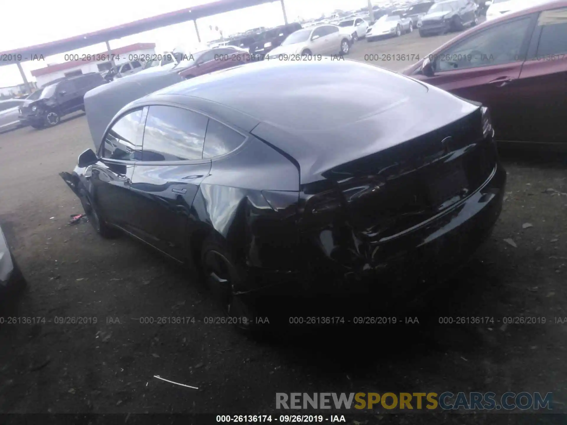 3 Photograph of a damaged car 5YJ3E1EAXKF317861 TESLA MODEL 3 2019