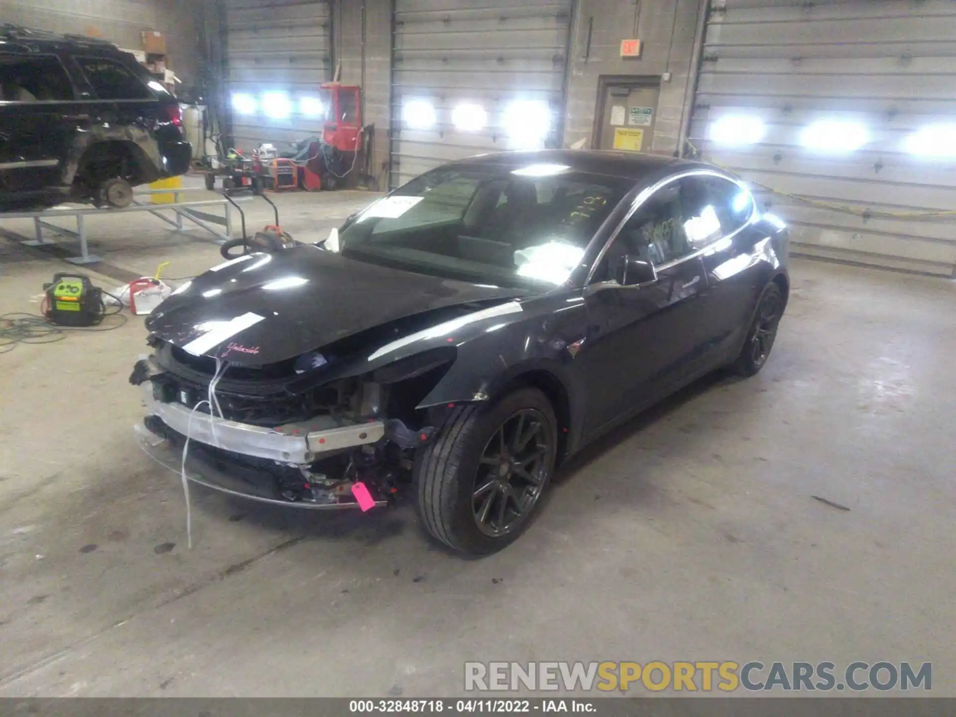 2 Photograph of a damaged car 5YJ3E1EAXKF324275 TESLA MODEL 3 2019