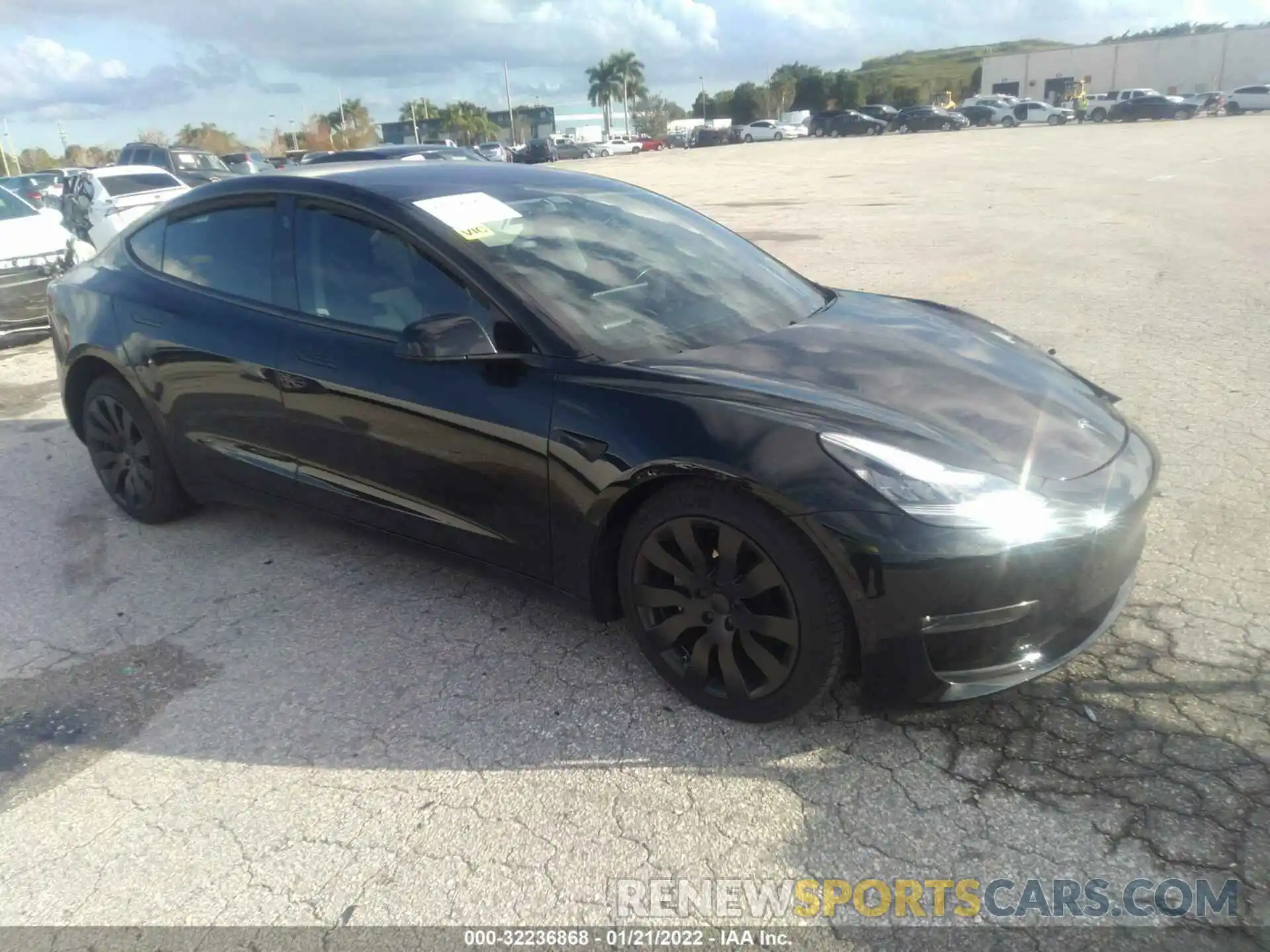 1 Photograph of a damaged car 5YJ3E1EAXKF325331 TESLA MODEL 3 2019