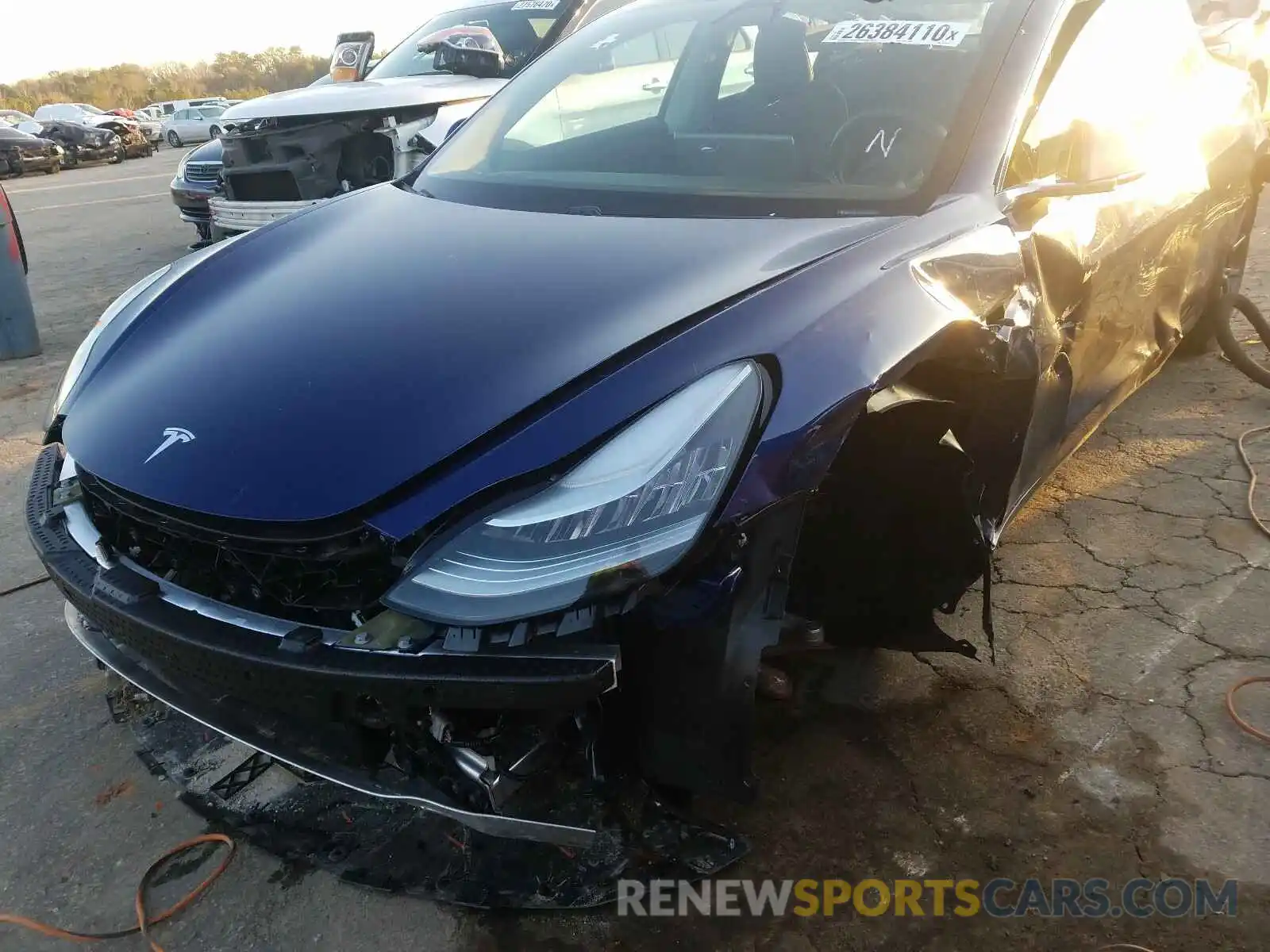 9 Photograph of a damaged car 5YJ3E1EAXKF326219 TESLA MODEL 3 2019