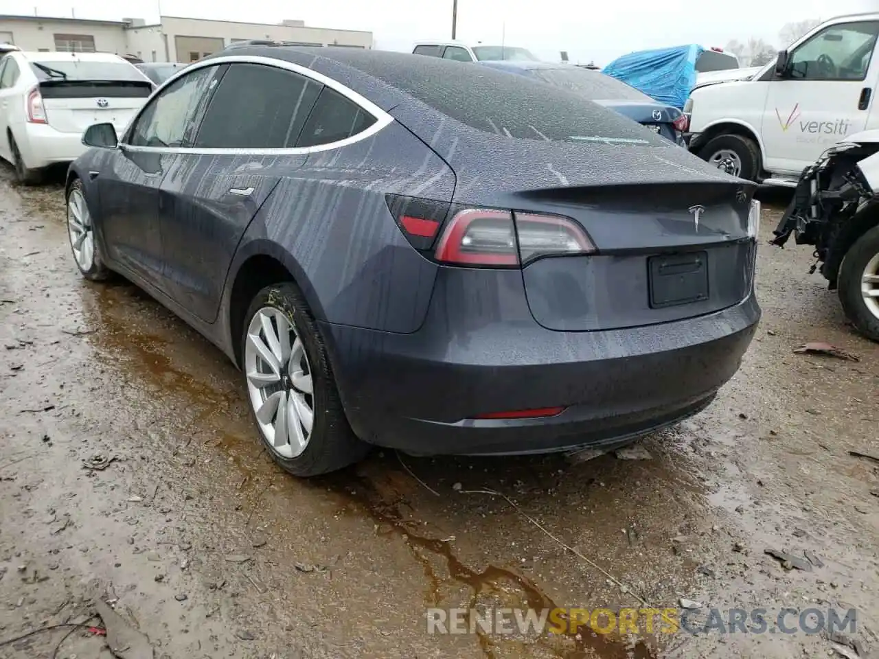 3 Photograph of a damaged car 5YJ3E1EAXKF326785 TESLA MODEL 3 2019