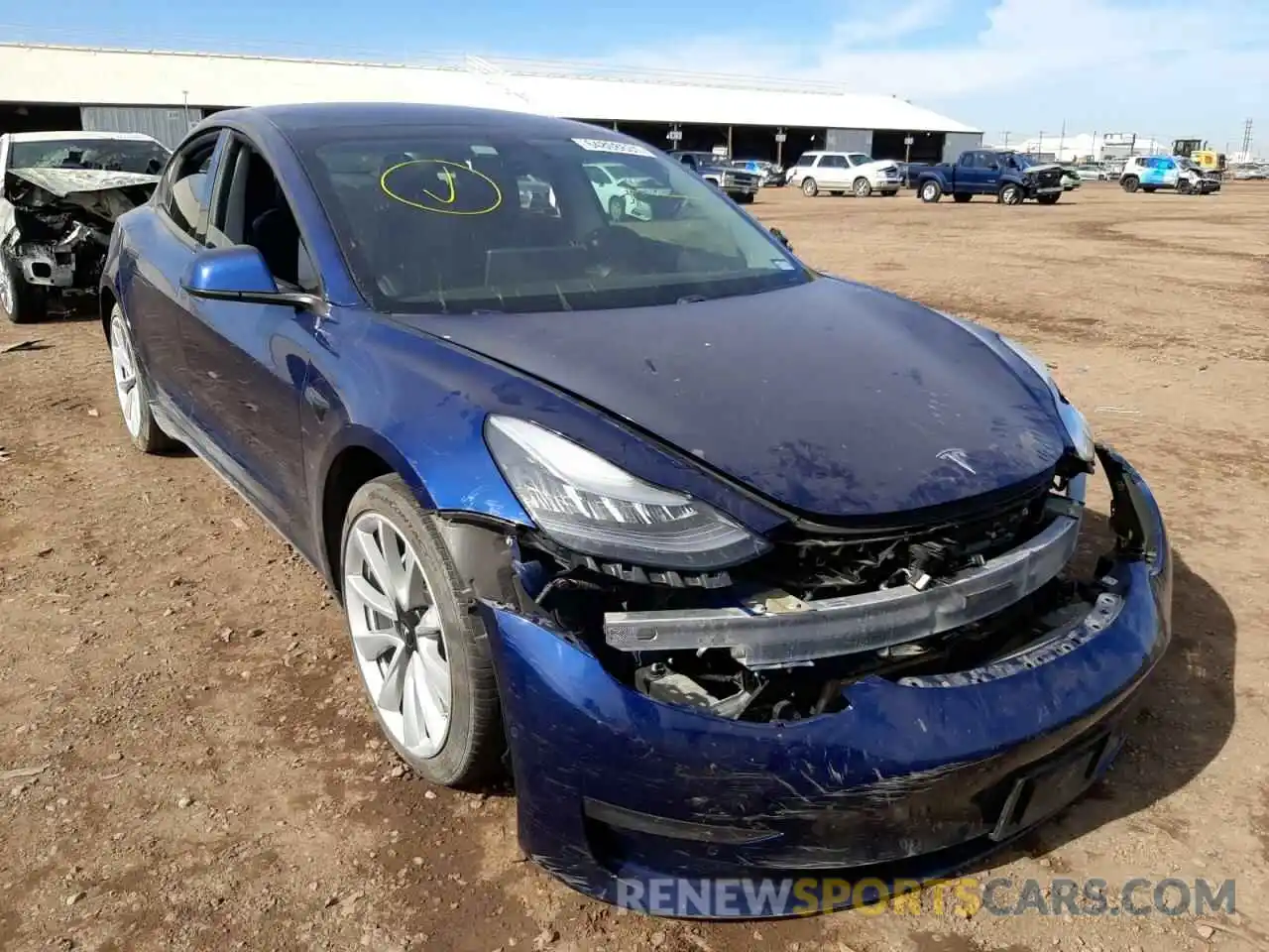 1 Photograph of a damaged car 5YJ3E1EAXKF357700 TESLA MODEL 3 2019