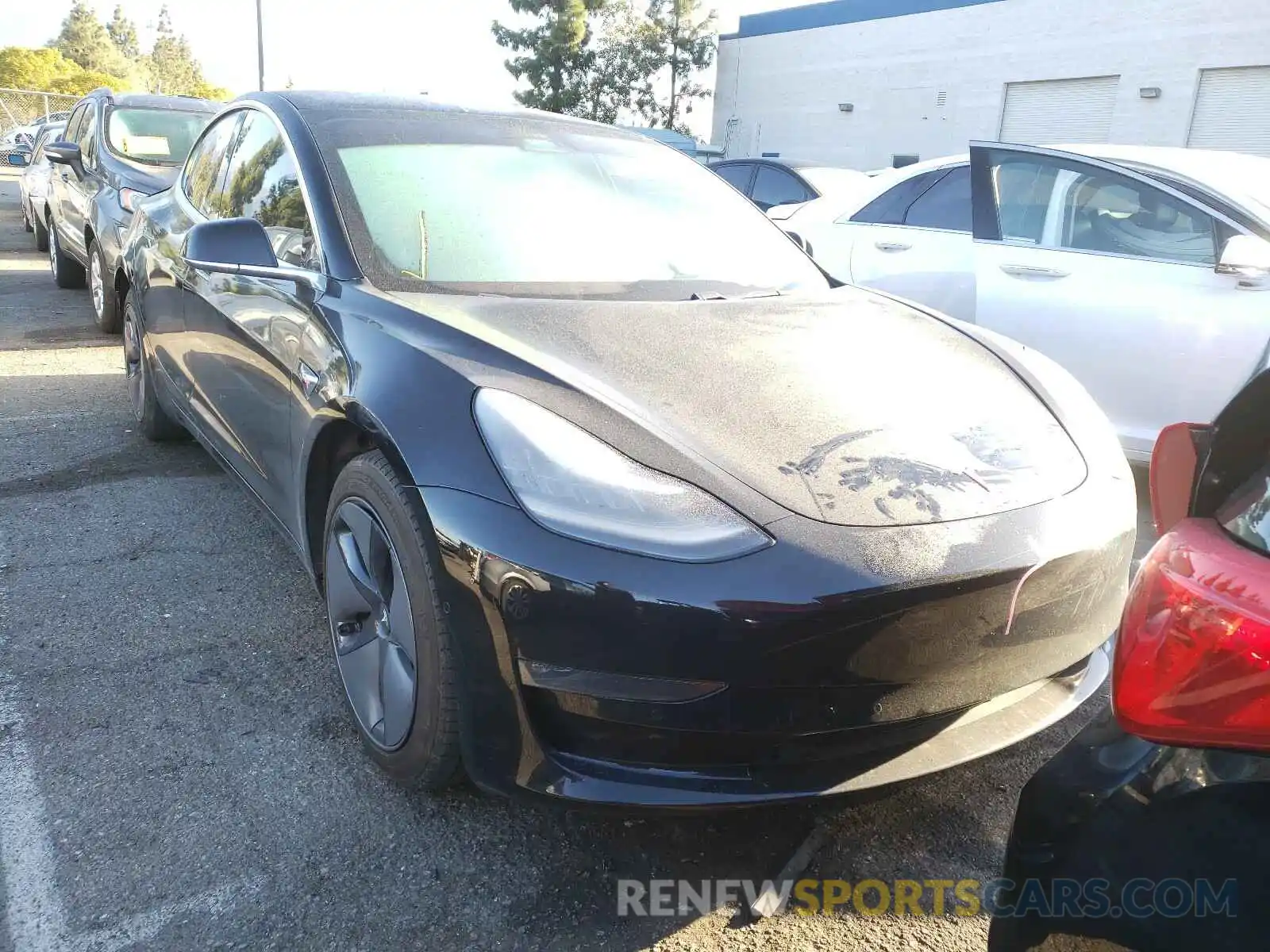 1 Photograph of a damaged car 5YJ3E1EAXKF361908 TESLA MODEL 3 2019