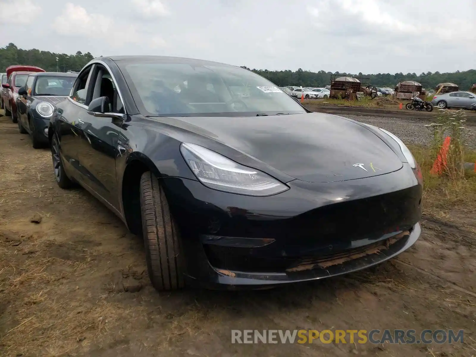 1 Photograph of a damaged car 5YJ3E1EAXKF362010 TESLA MODEL 3 2019