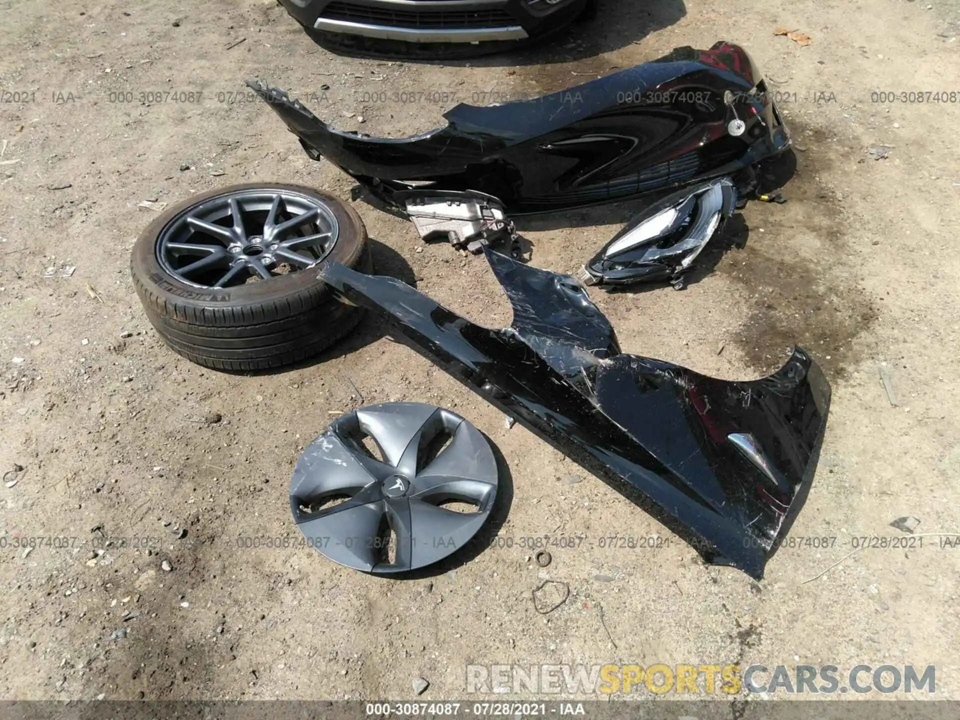 12 Photograph of a damaged car 5YJ3E1EAXKF395489 TESLA MODEL 3 2019