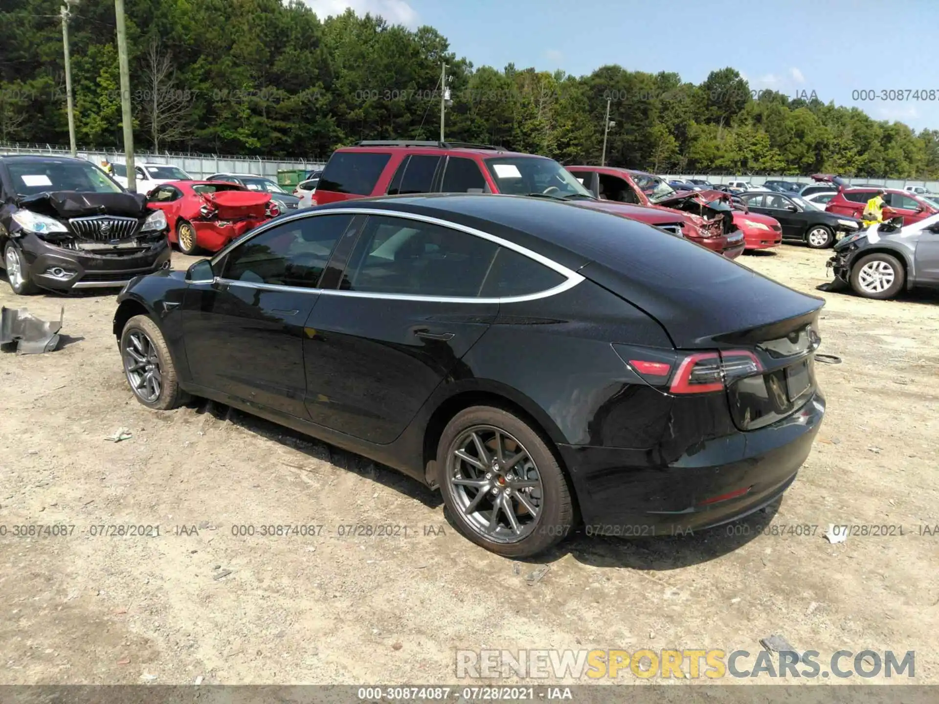 3 Photograph of a damaged car 5YJ3E1EAXKF395489 TESLA MODEL 3 2019