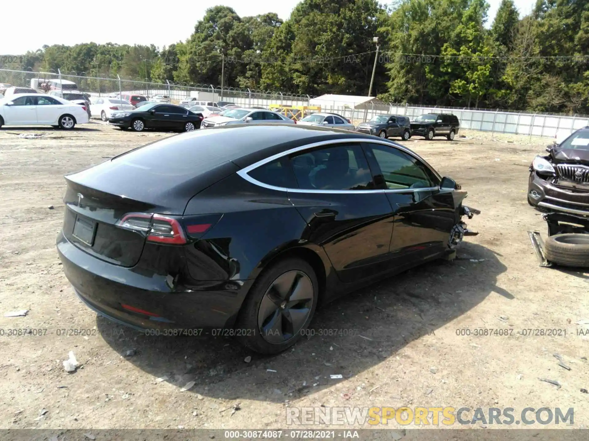 4 Фотография поврежденного автомобиля 5YJ3E1EAXKF395489 TESLA MODEL 3 2019