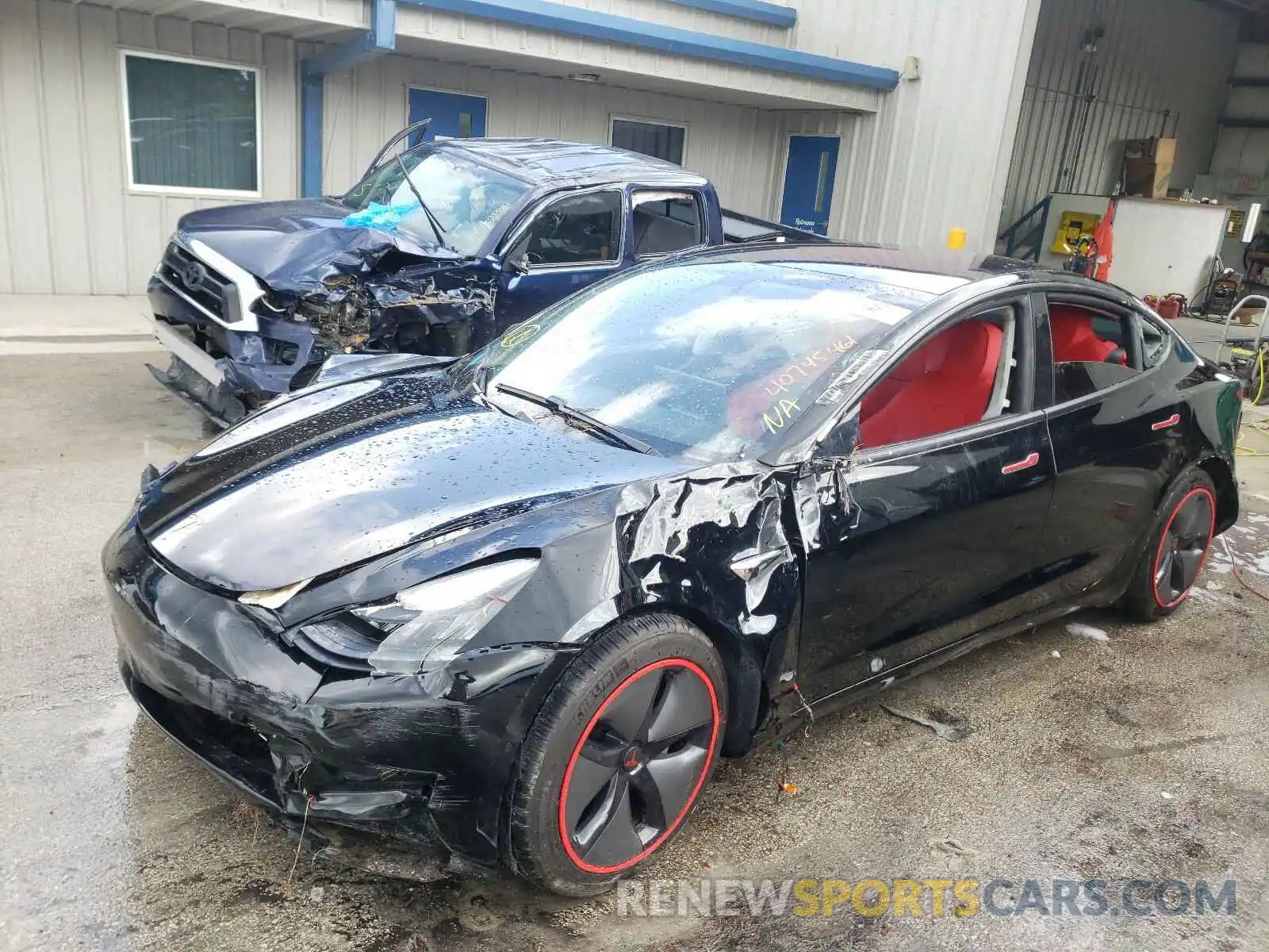 2 Фотография поврежденного автомобиля 5YJ3E1EAXKF395623 TESLA MODEL 3 2019