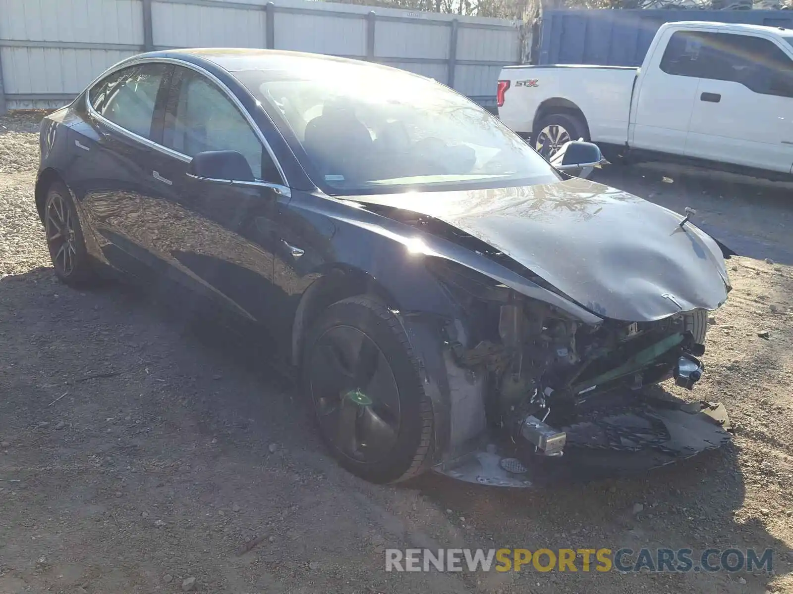 1 Photograph of a damaged car 5YJ3E1EAXKF398716 TESLA MODEL 3 2019